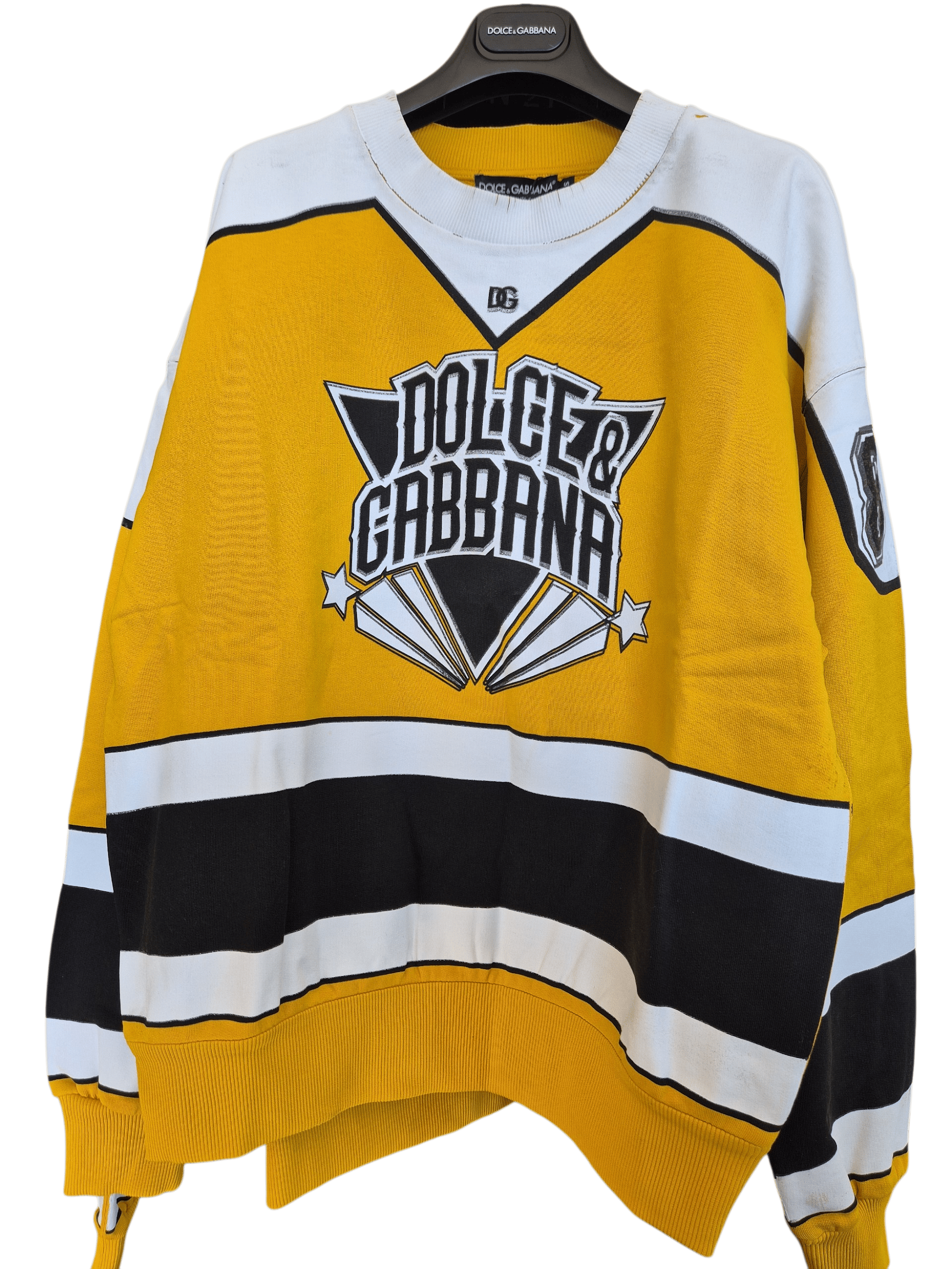 Dolce & Gabbana Dolce & Gabbana Sweater yellow White And Black DOLCE&GABBANA DG7324B