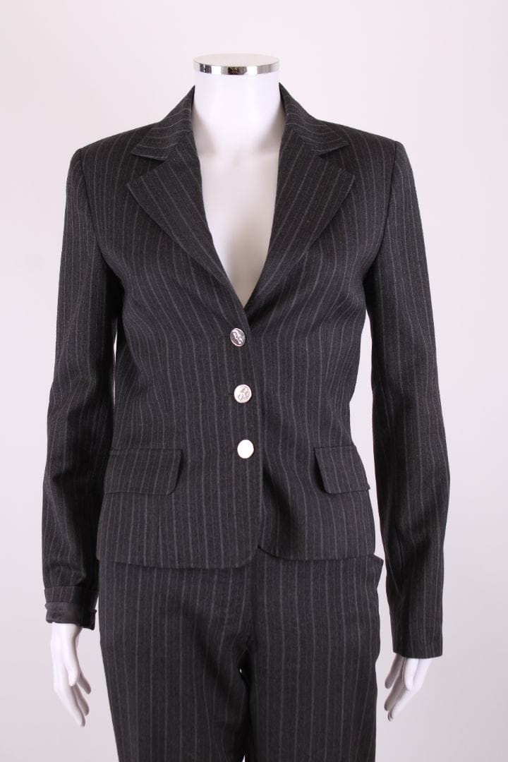 Dolce & Gabbana Dolce & Gabbana Stripe Trouser Suit Grey S