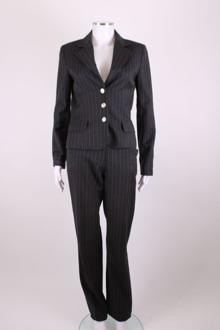 Dolce & Gabbana Dolce & Gabbana Stripe Trouser Suit Grey S