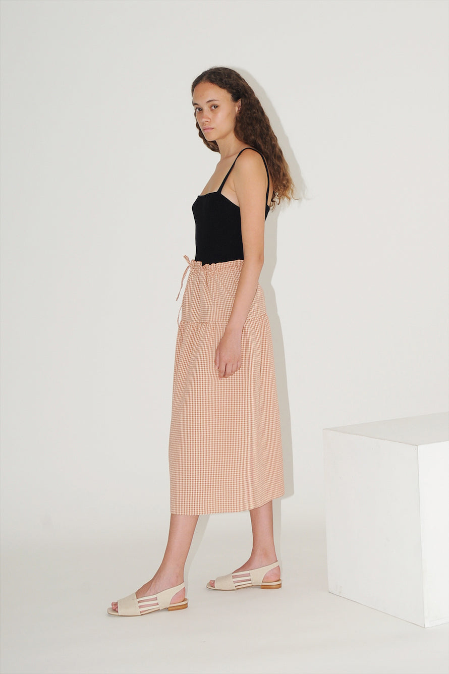 KIMI GINGHAM SKIRT (التنورة)