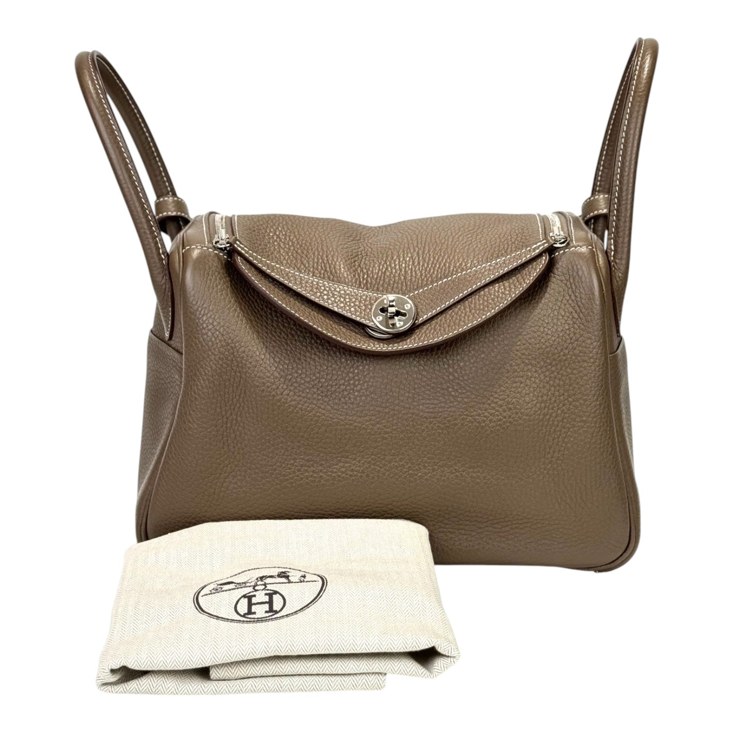 Hermes Lindy 30cm Bag Etoupe Togo