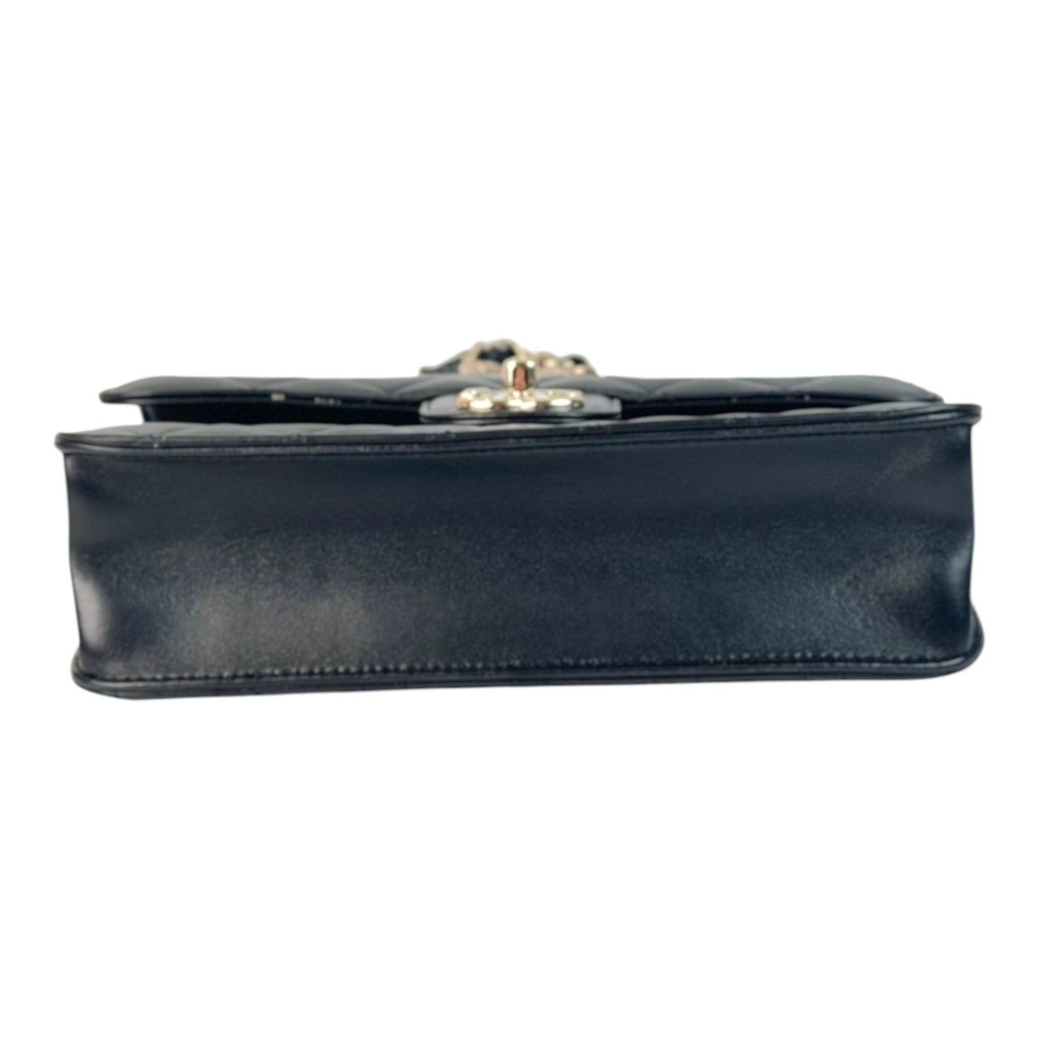 Chanel Seasonal Lambskin Flap Bag With Top Handle