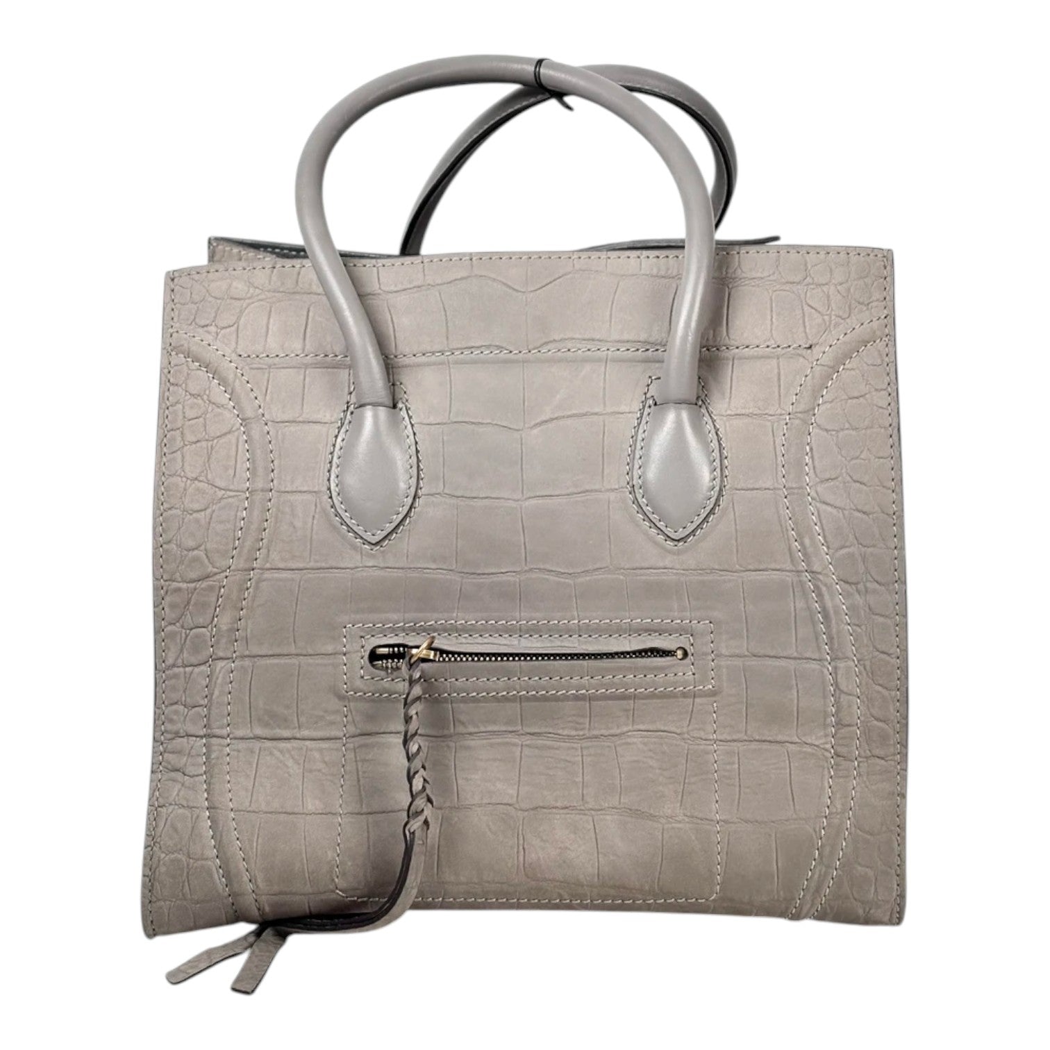 Celine Grey Phantom Luggage Tote Bag