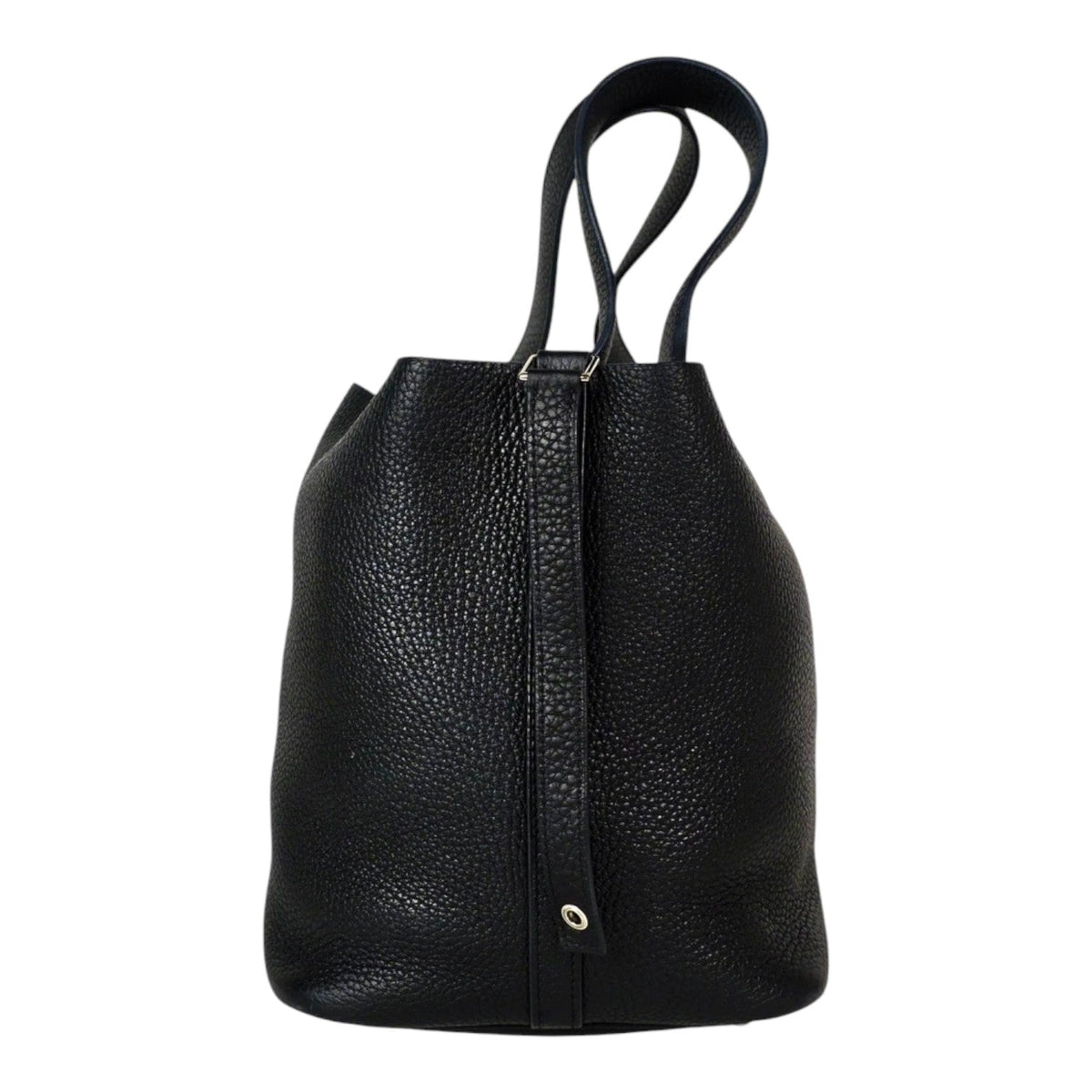 Hermes Black Picotin 22 in Clemence Leather Bag