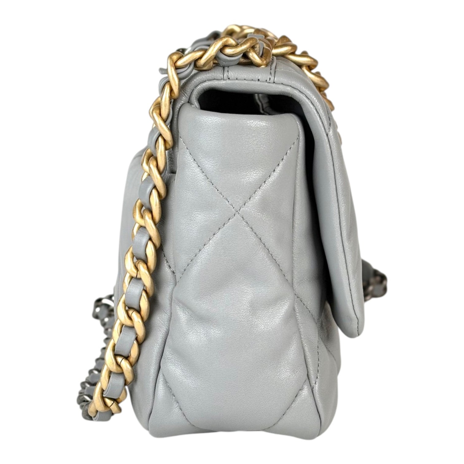 Chanel 19 Small Grey Bag
