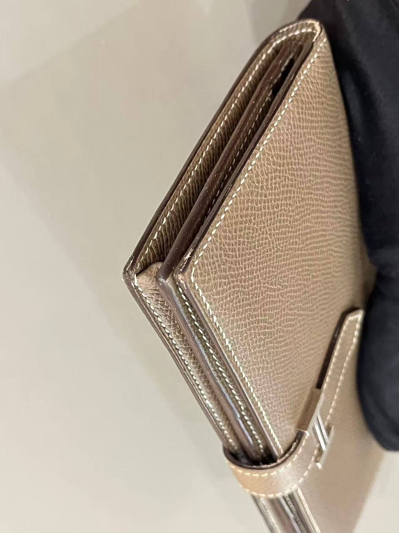 Hermès Bearn Long Wallet - Etoupe (Elephant Grey)