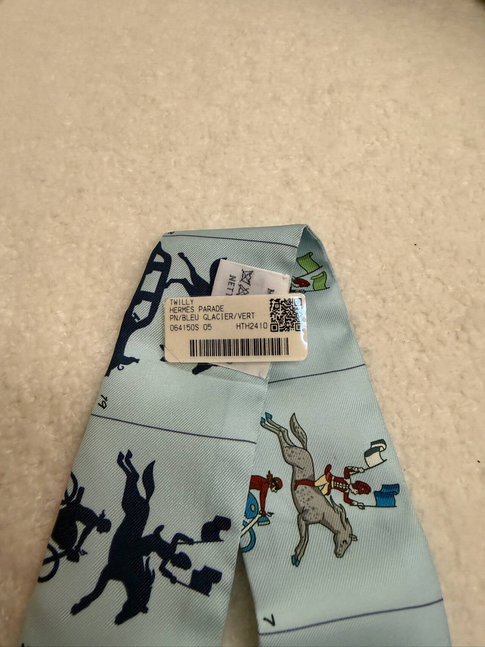 Hermès Twilly Scarf - Aqua Equestrian