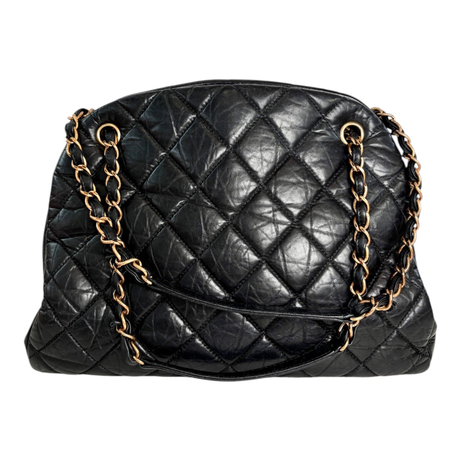 Chanel Calfskin Just Mademoiselle Bowling Bag