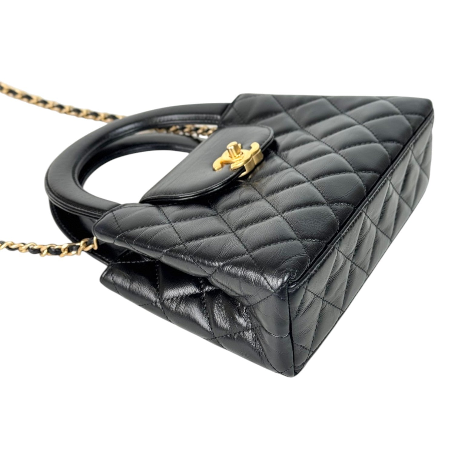 Chanel Black Mini Kelly Tote Bag with GHW