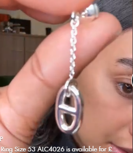 Hermes chain earrings ALC4097