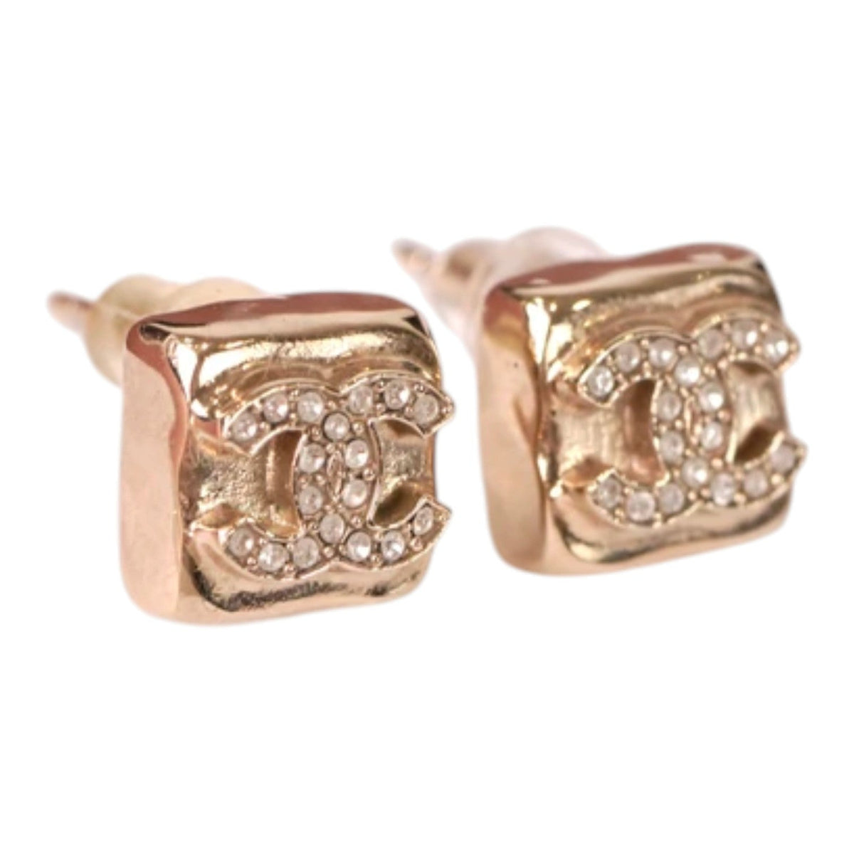 Chanel Square CC Earrings - in box
