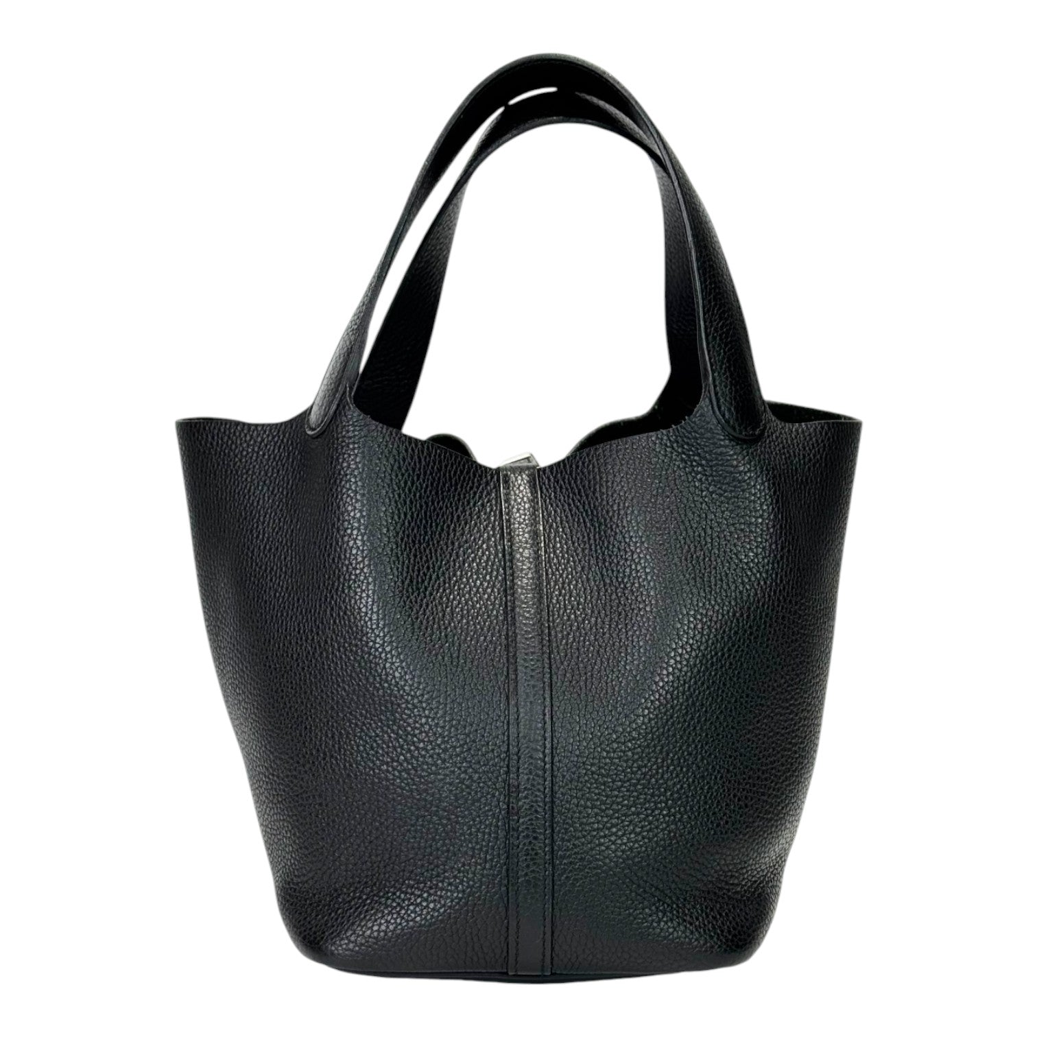 Hermes Picotin 22 Black with PHW - Full Set