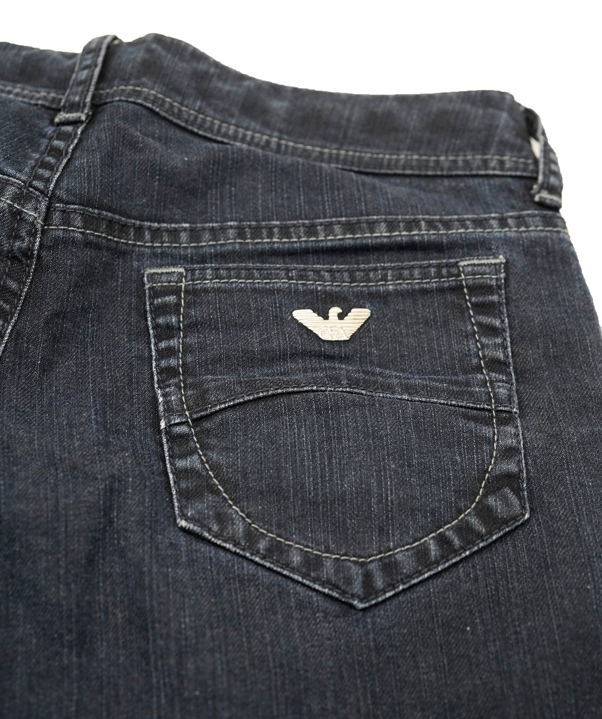 Emporio Armani Armani Jeans Vintage Navy Blue Denim Slim Leg Jeans ABC1040