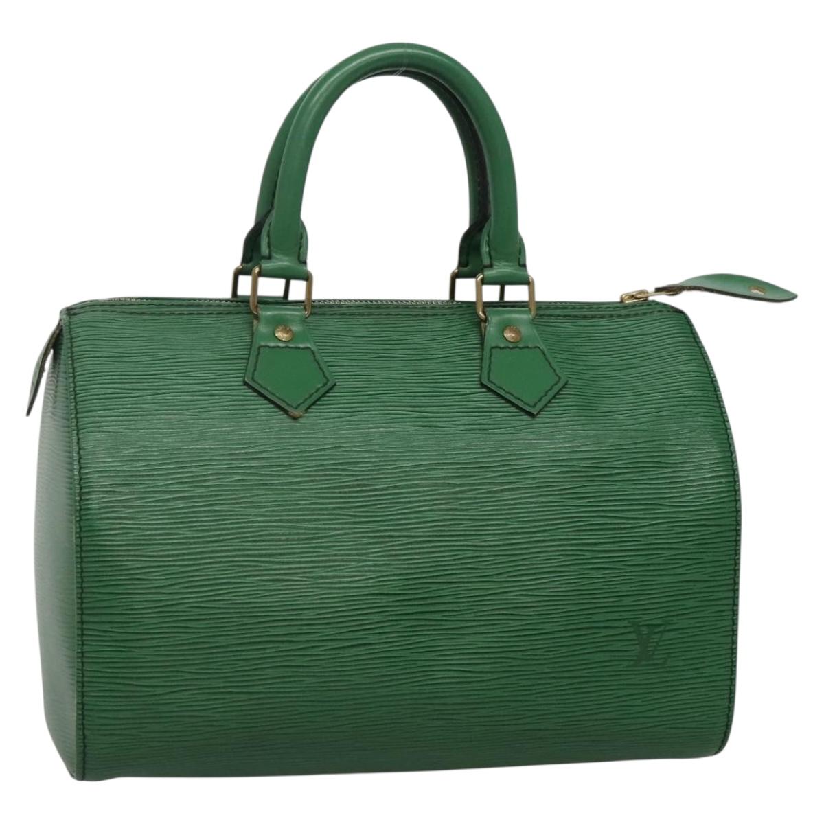 LOUIS VUITTON Epi Speedy 25 Hand Bag Borneo Green M43014 LV Auth ep10641 ep10641