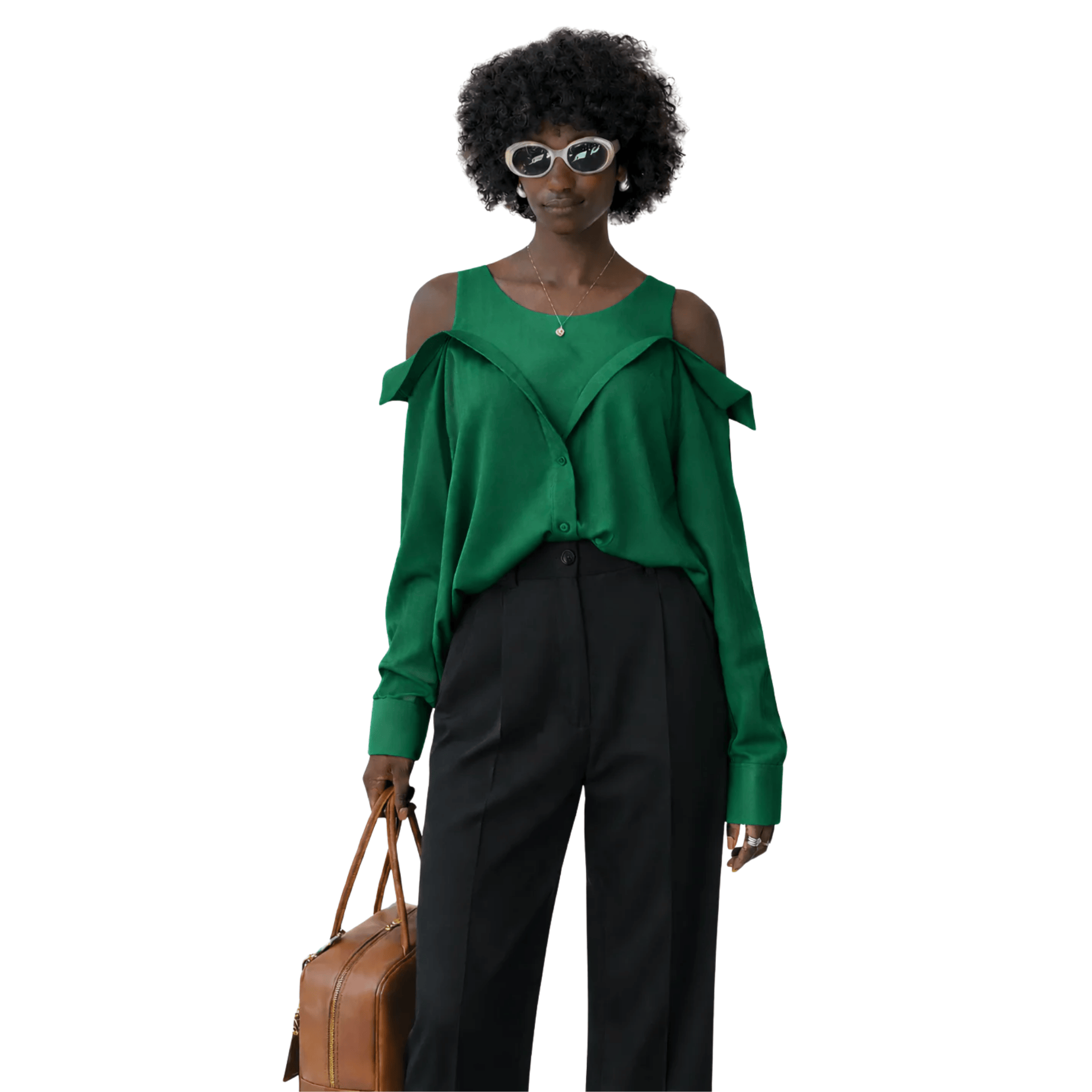 V-NECK CAMISOLE -BLOUSE "LINMU