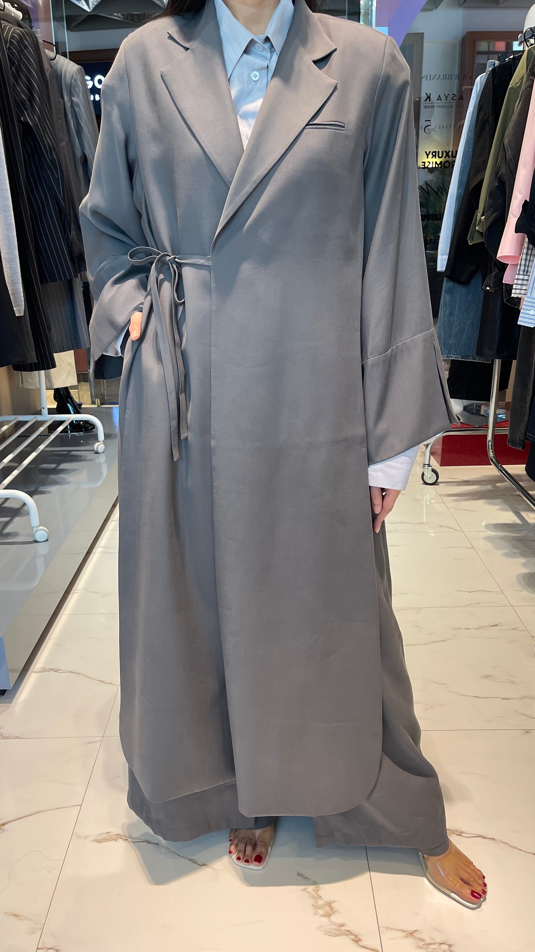 ESSENTIALS5IVE TRENCH COAT ABAYA (عباية) "KIMO"