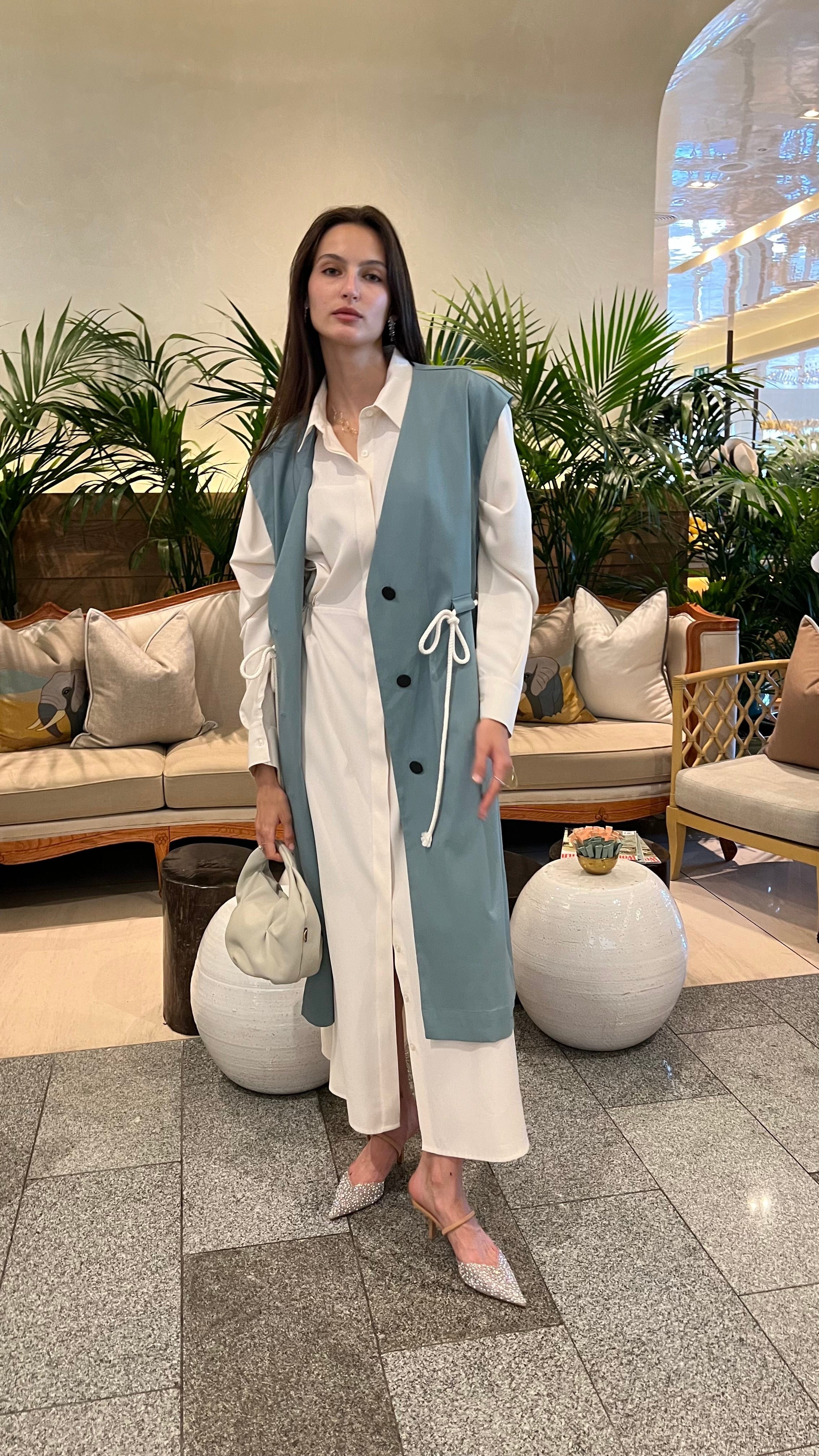 ESSENTIALS5IVE BUTTONED DOWN MAXI SHIRT DRESS (بنطلون) “LIKA”