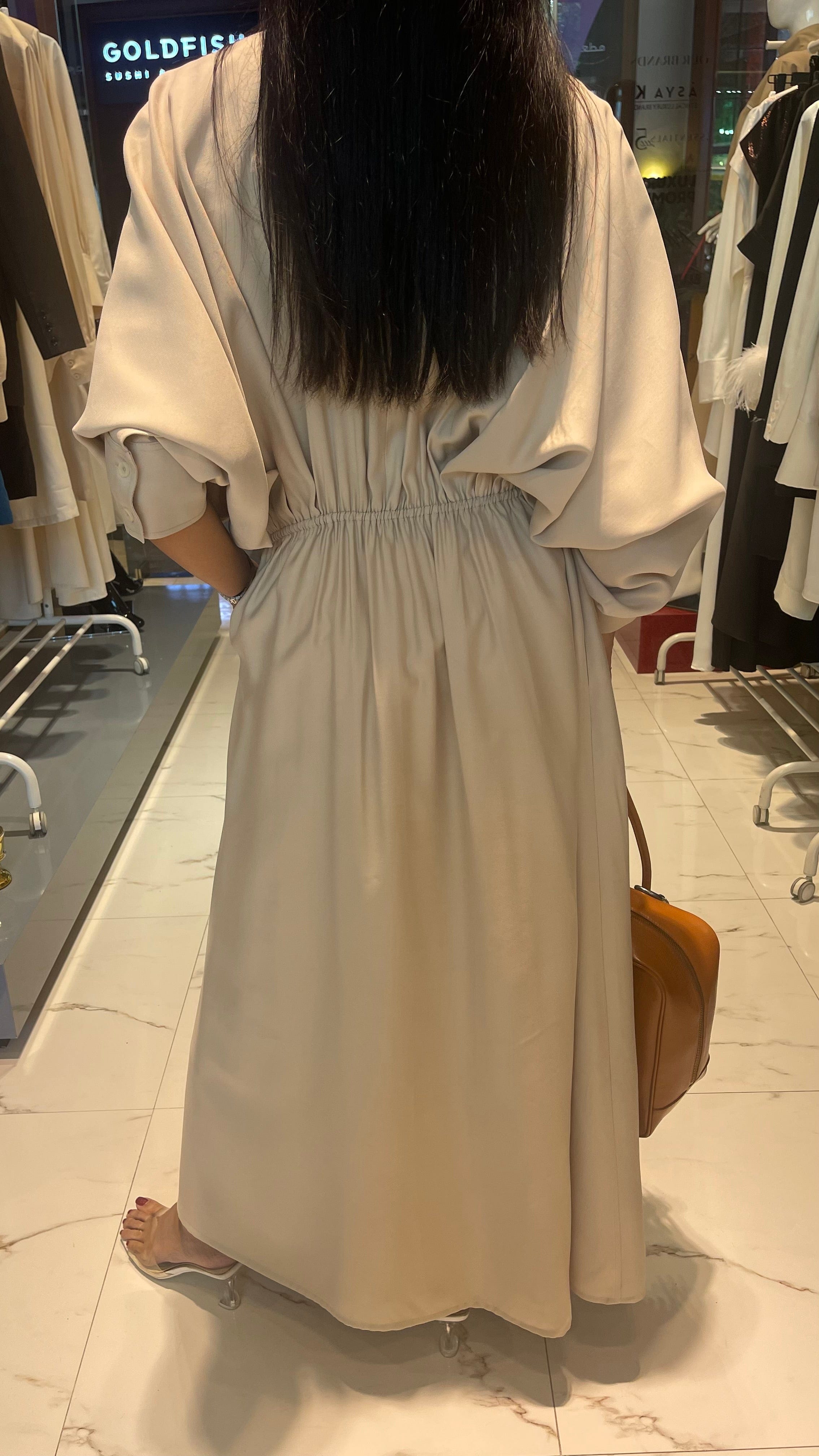 ESSENTIALS5IVE BUTTONED DOWN MAXI SHIRT DRESS (بنطلون) “LIKA”
