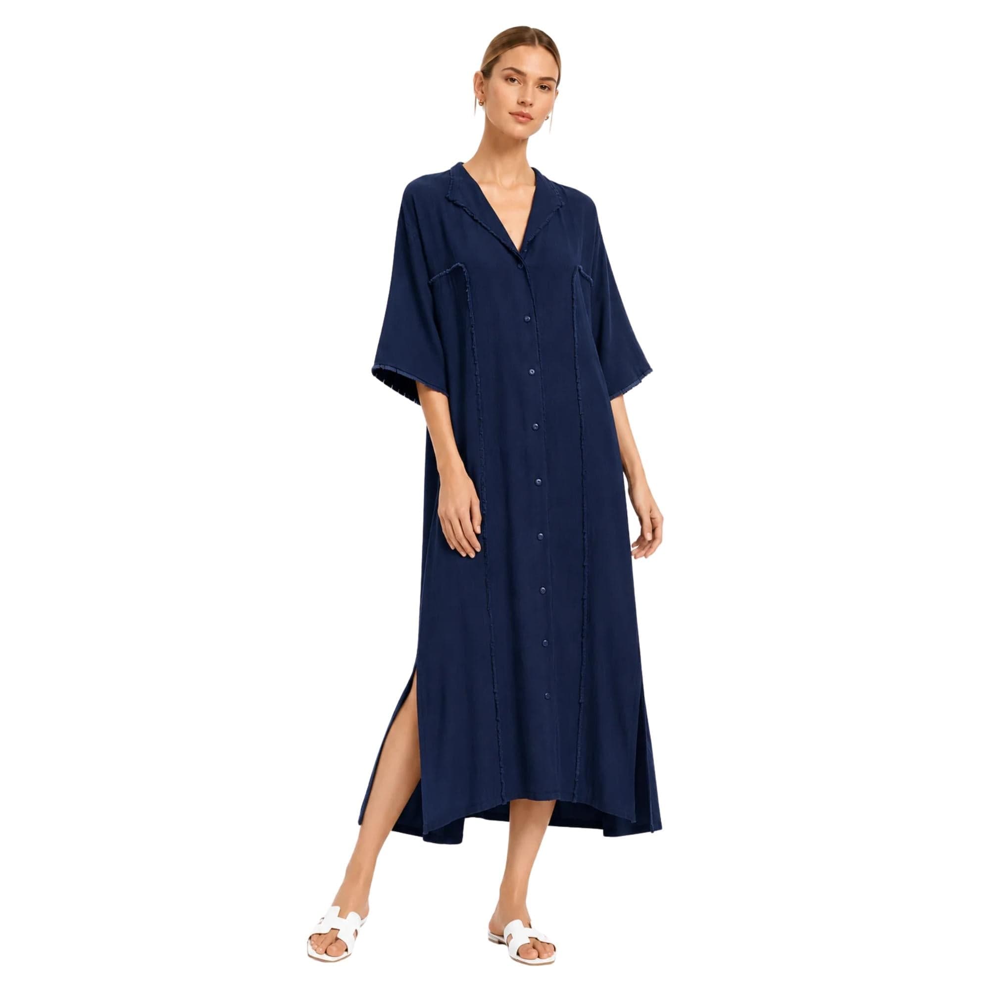 LOOSE FIT MAXI DRESS فستان “THE COASTAL DRIFT”