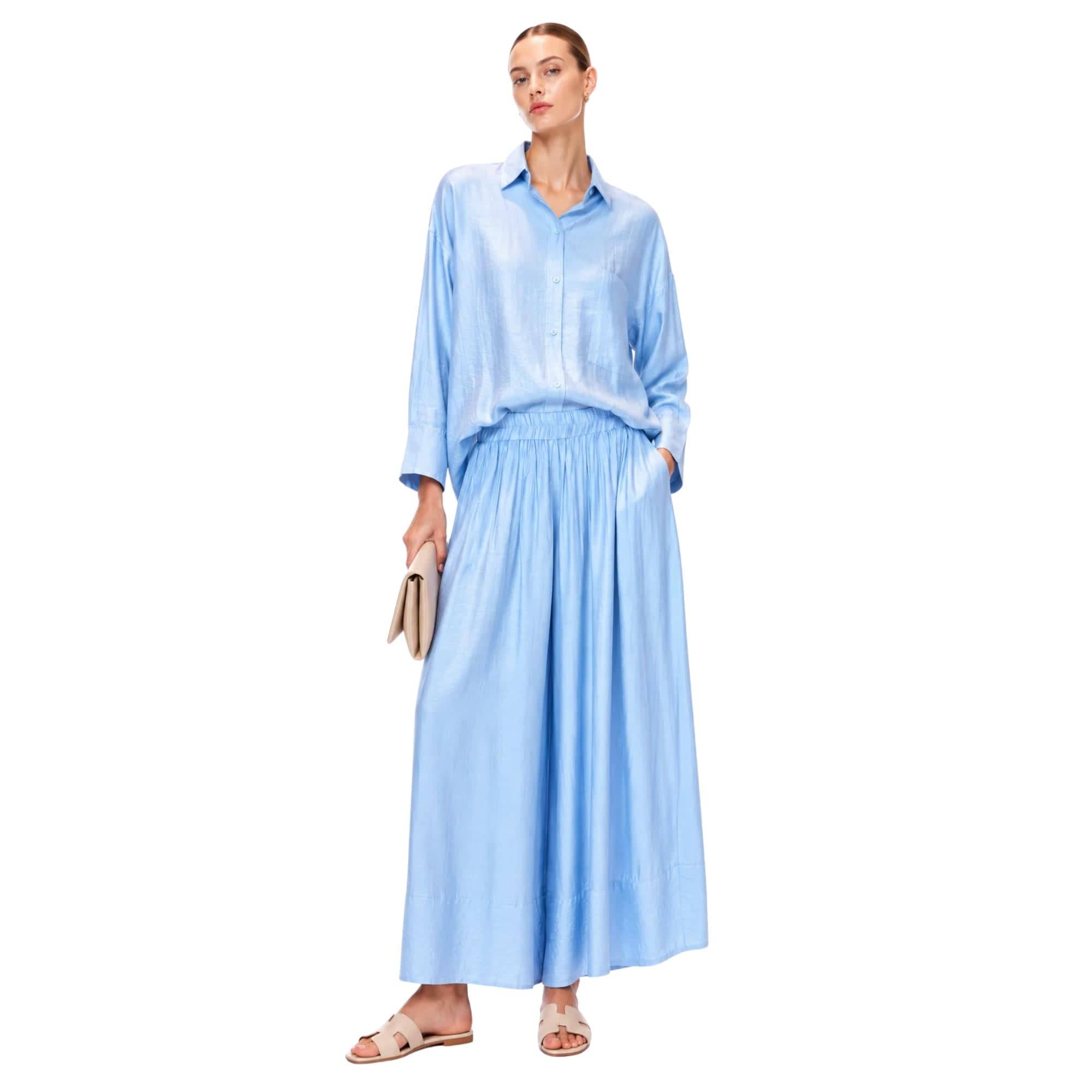 FLOWY CO-ORD SET زوج (SHIRT & PANTS قميص وبنطلون) “PARIS ESCAPE"