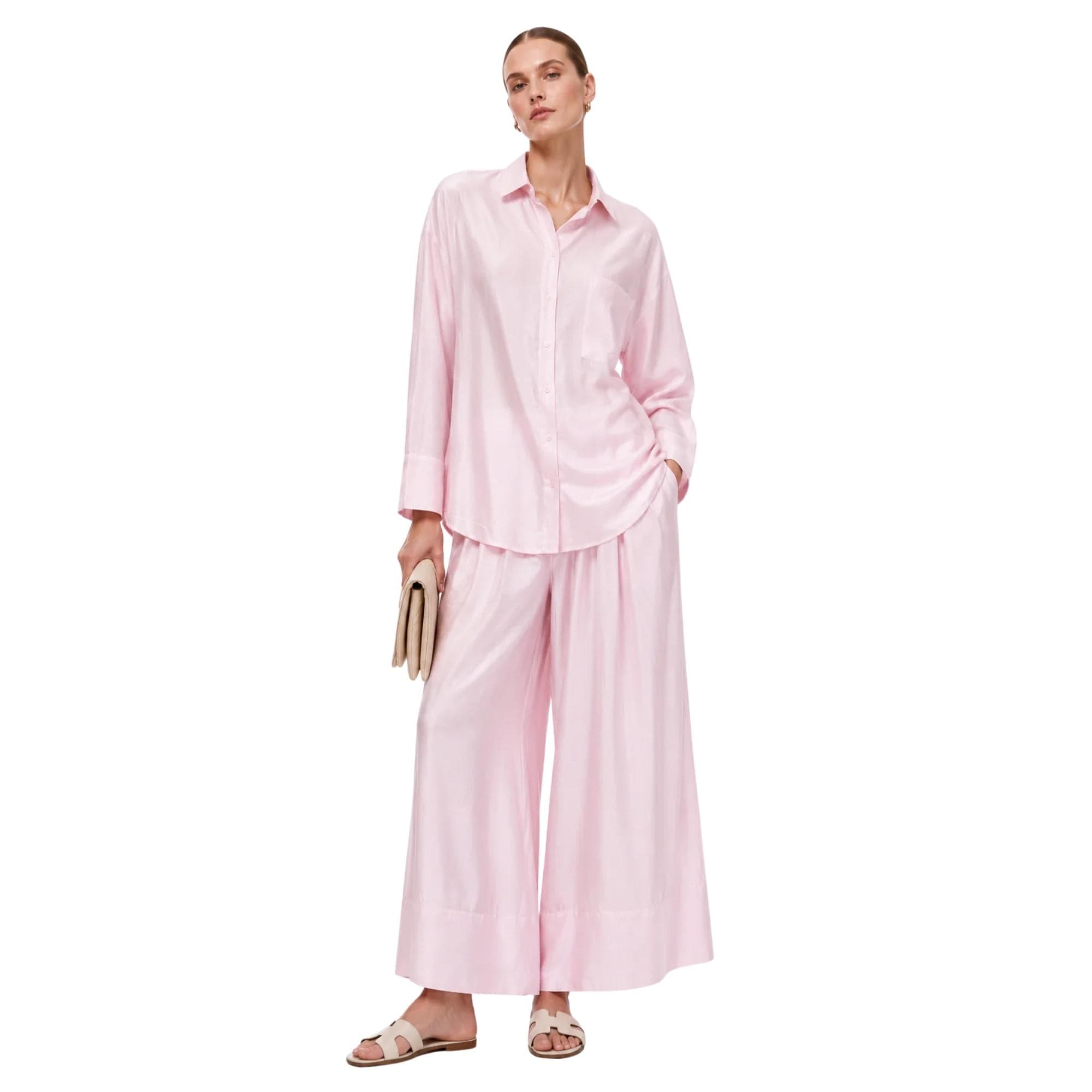 FLOWY CO-ORD SET زوج (SHIRT & PANTS قميص وبنطلون) “PARIS ESCAPE"