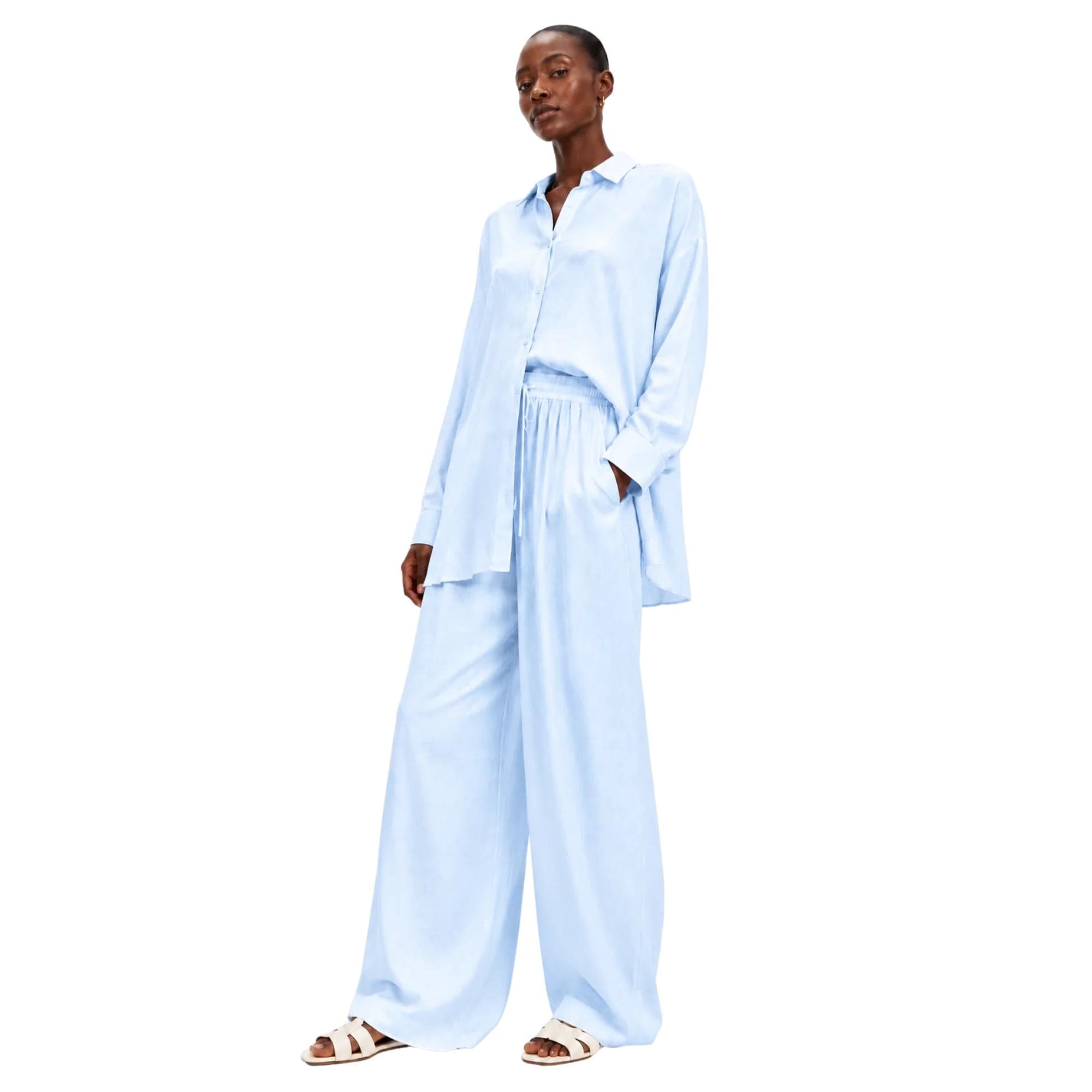 LINEN-VISCOSE 2-PIECE SET زوج (SHIRT & PANTS قميص وبنطلون) “THE SOFTY"
