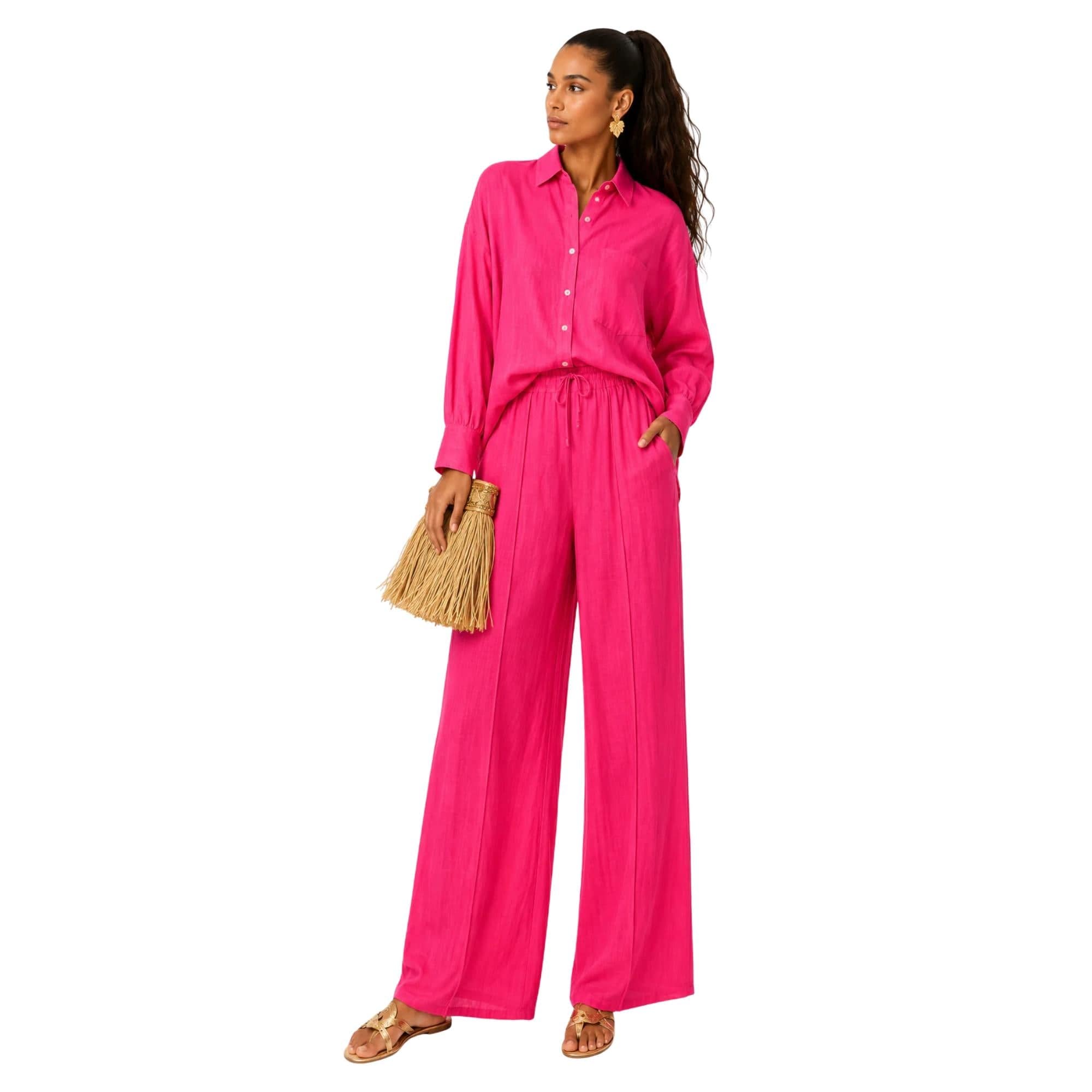 LOOSE FIT 2-PIECE SET زوج (SHIRT & PANTS قميص وبنطلون) “THE LINEA"