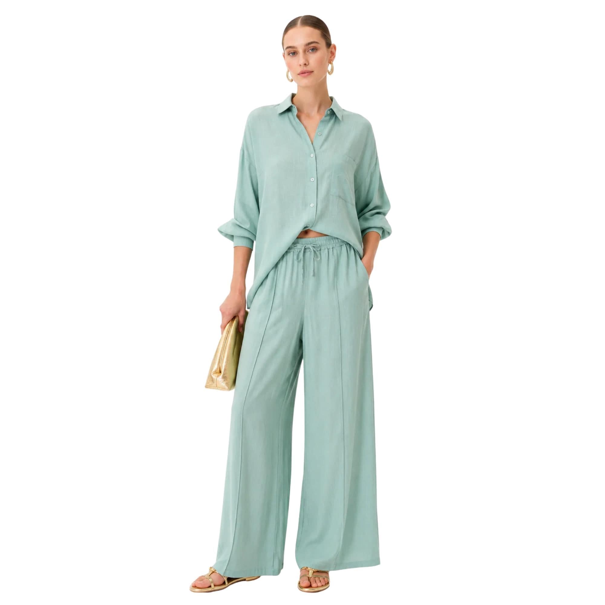 LOOSE FIT 2-PIECE SET زوج (SHIRT & PANTS قميص وبنطلون) “THE LINEA"