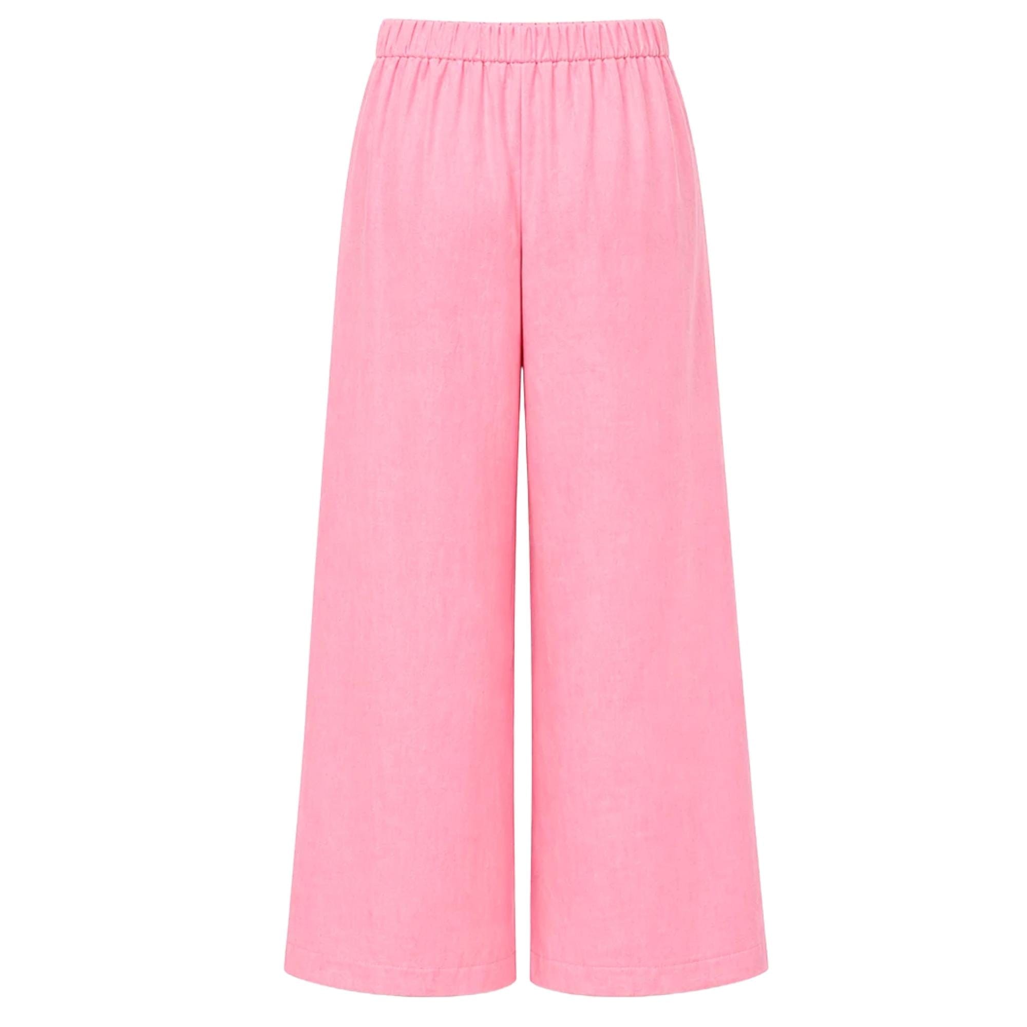 ESSENTIALS5IVE THREAD FLOW LINEN CO-ORD SET زوج (SHIRT & PANTS قميص وبنطلون) “MINA"