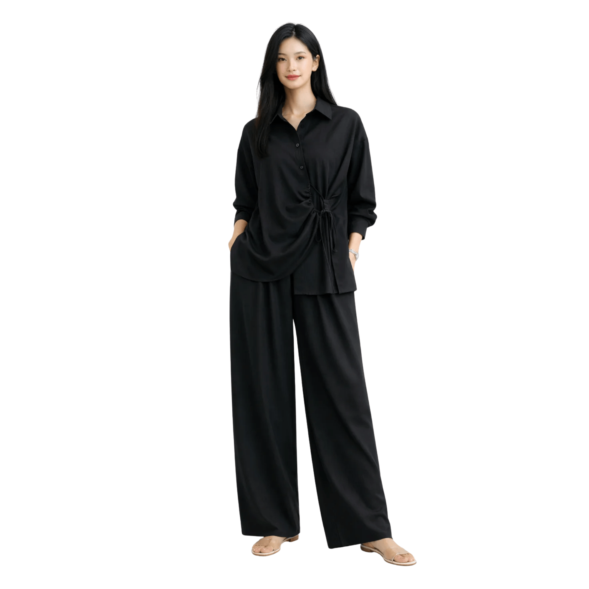 ESSENTIALS5IVE LONG SLEEVES BUTTONED DOWN SHIRT (قميص) “NINA”