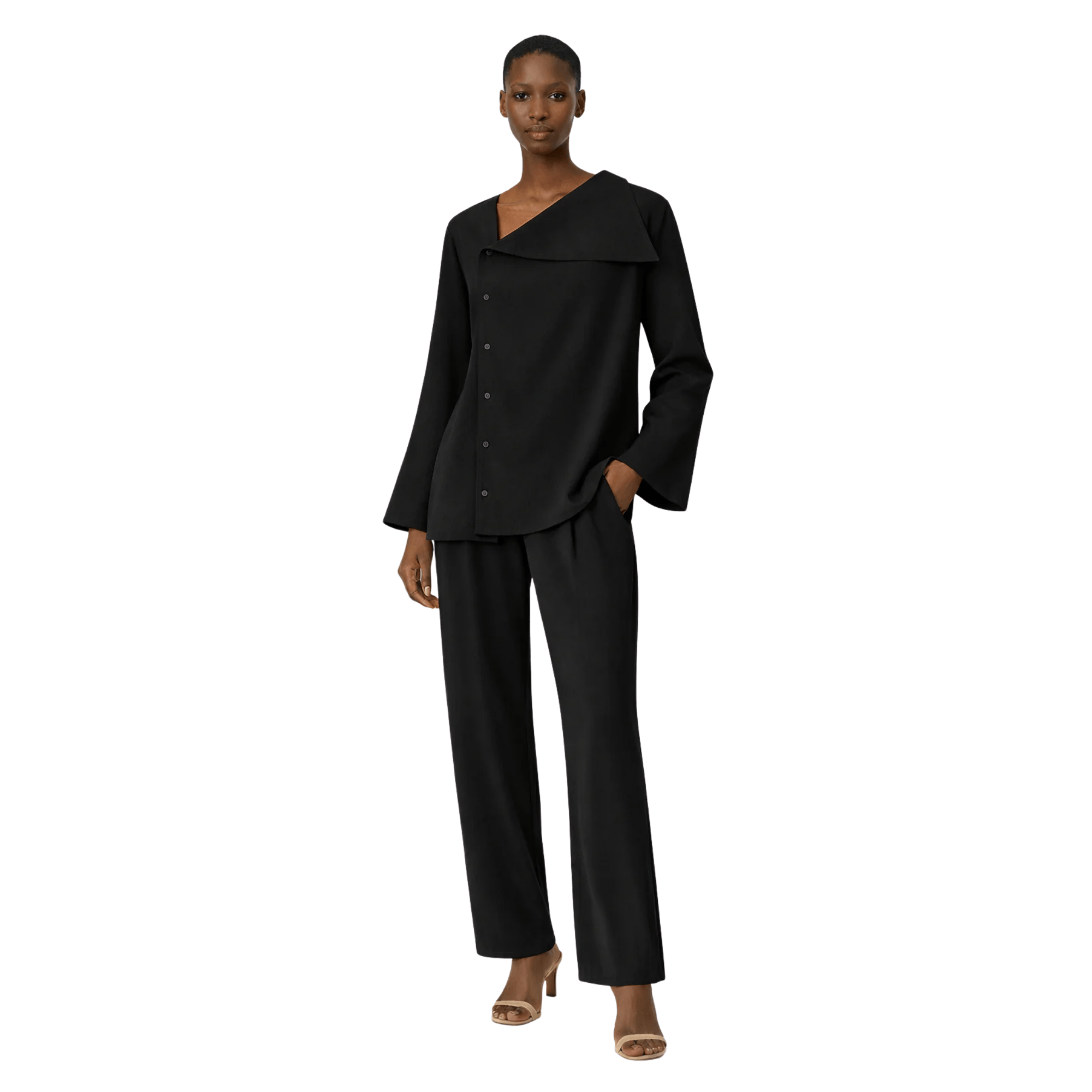 ESSENTIALS5IVE ONE SIDE BUTTONED DOWN SHIRT(قميص) “TWIGGY”