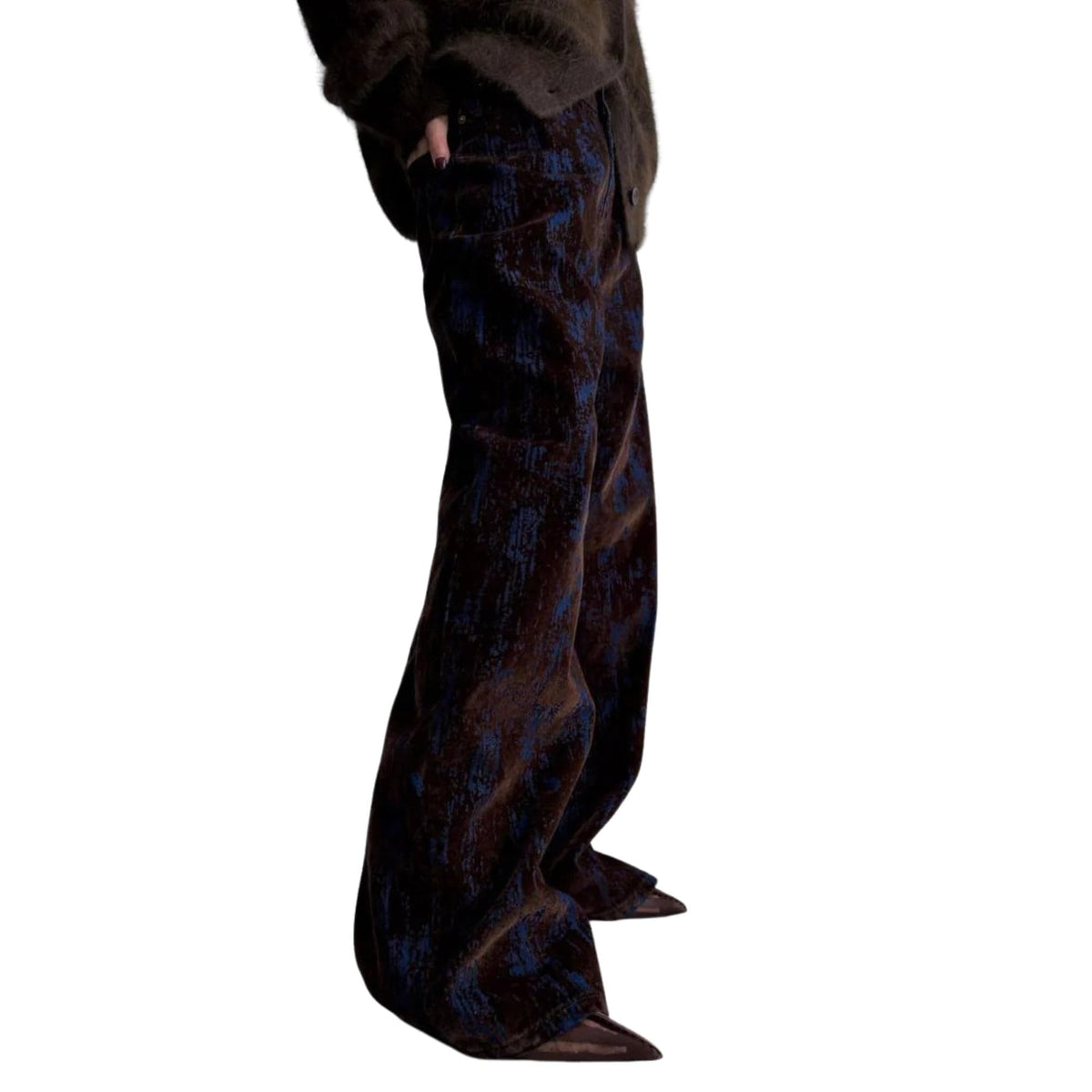 ESSENTIALS5IVE BRUSHED VELVET TROUSERS (بنطلون)