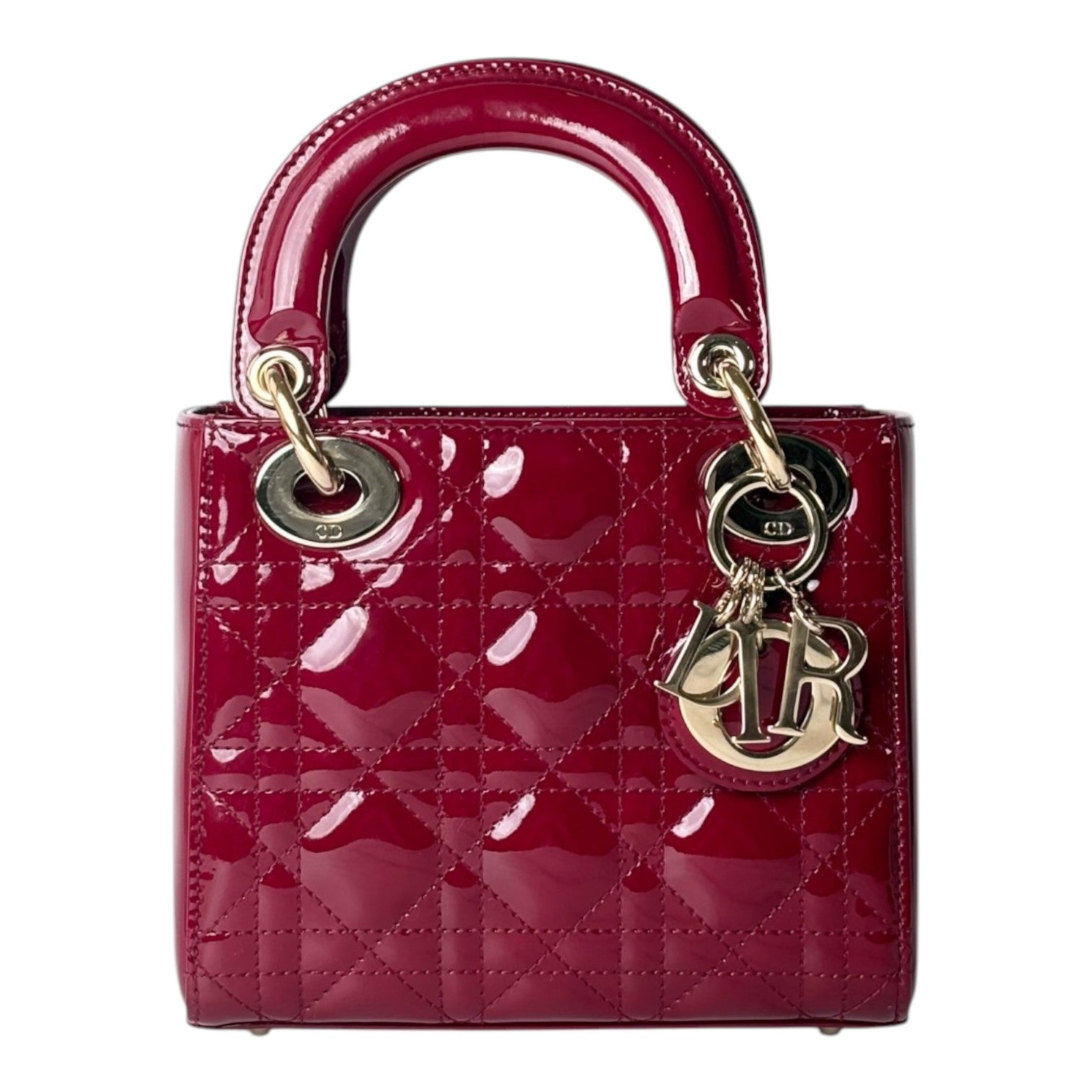 Dior Red Patient Lady Dior Mini Bag