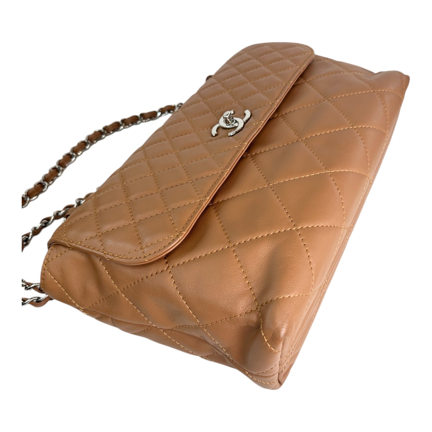 Chanel In The Business Shoulder Bag Brown - Full Set