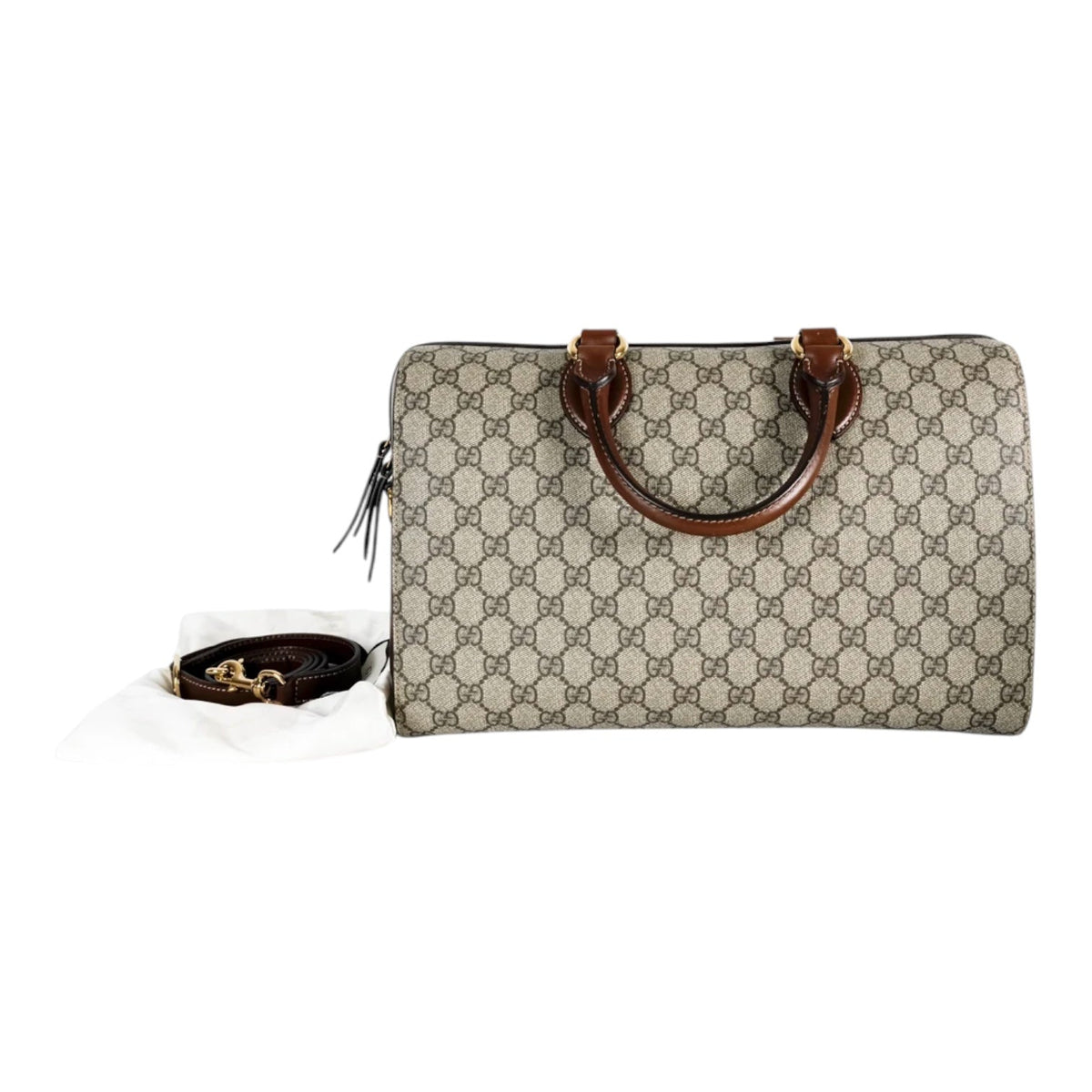 Gucci Monogram 35 GG Supreme Boston Bag