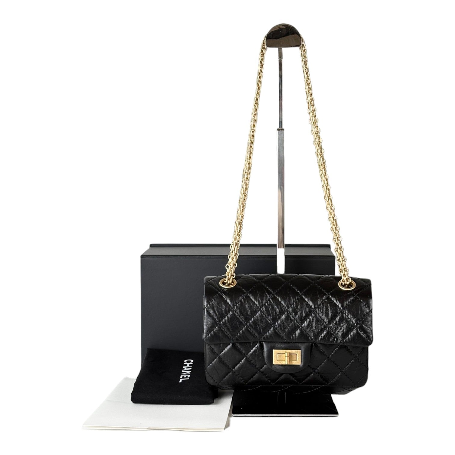 Chanel Reissue Mini Bag Black with GHW - Full Set