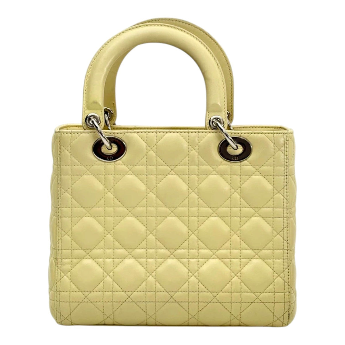 Dior Lady Dior Medium Bag in Yellow Lambskin