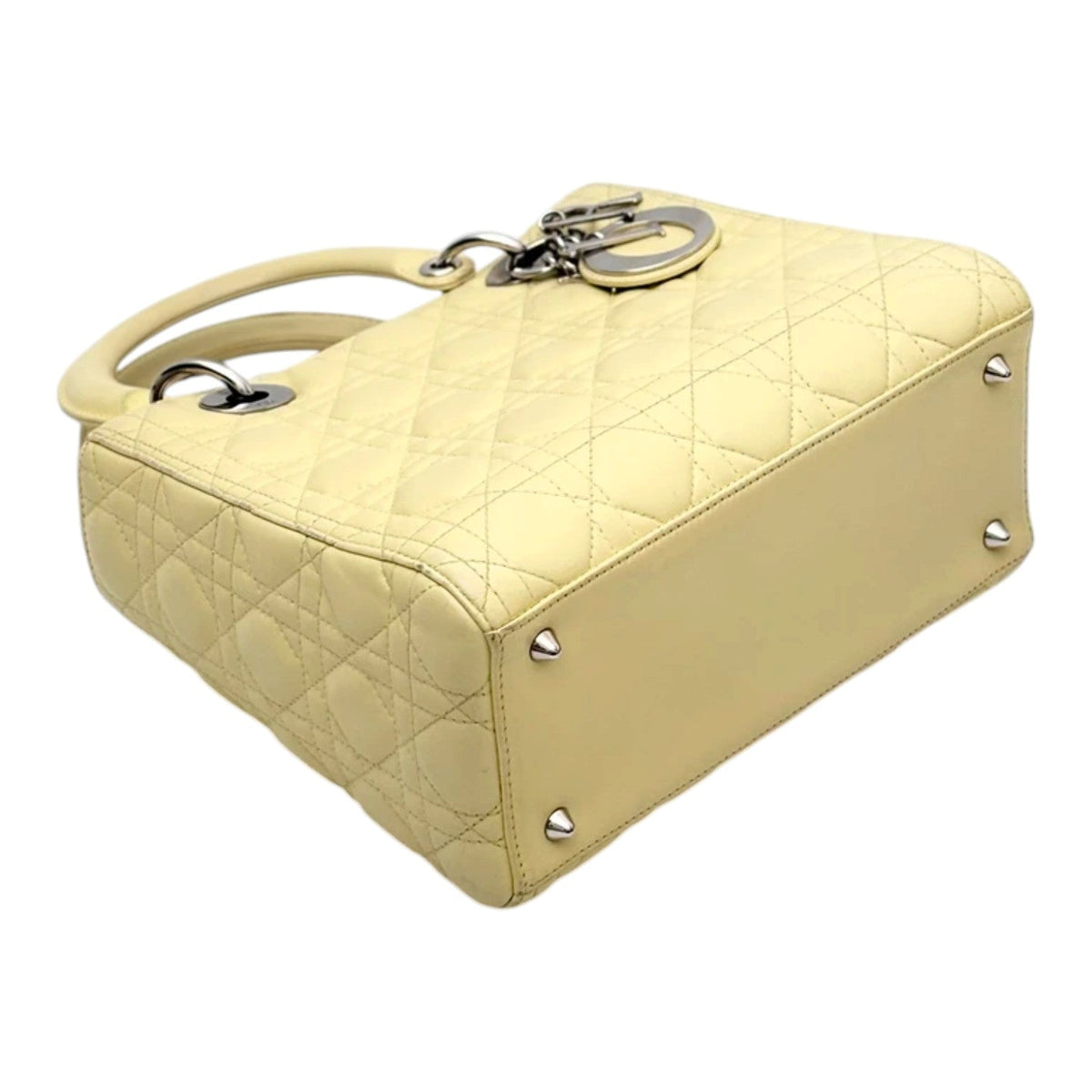Dior Lady Dior Medium Bag in Yellow Lambskin