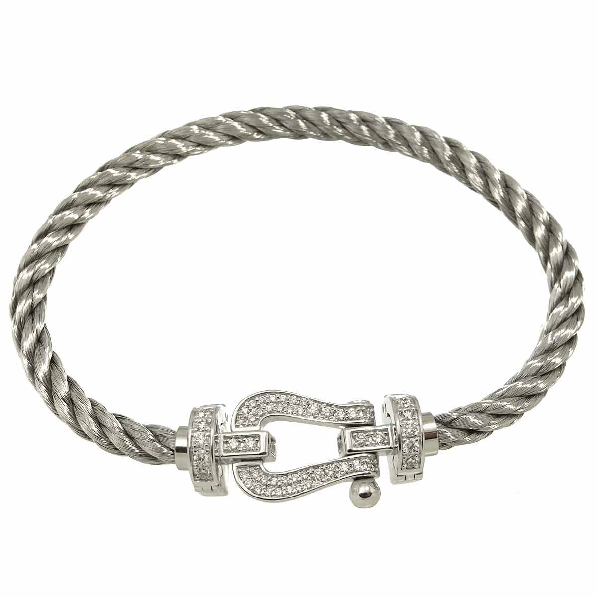 Diamond 0.58 Bracelet 18K K18 WG White Gold 750 902926410