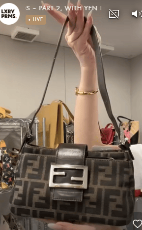 FENDI FENDI Canvas × Leather Brown Zucca Mini One Shoulder B0708RB38U