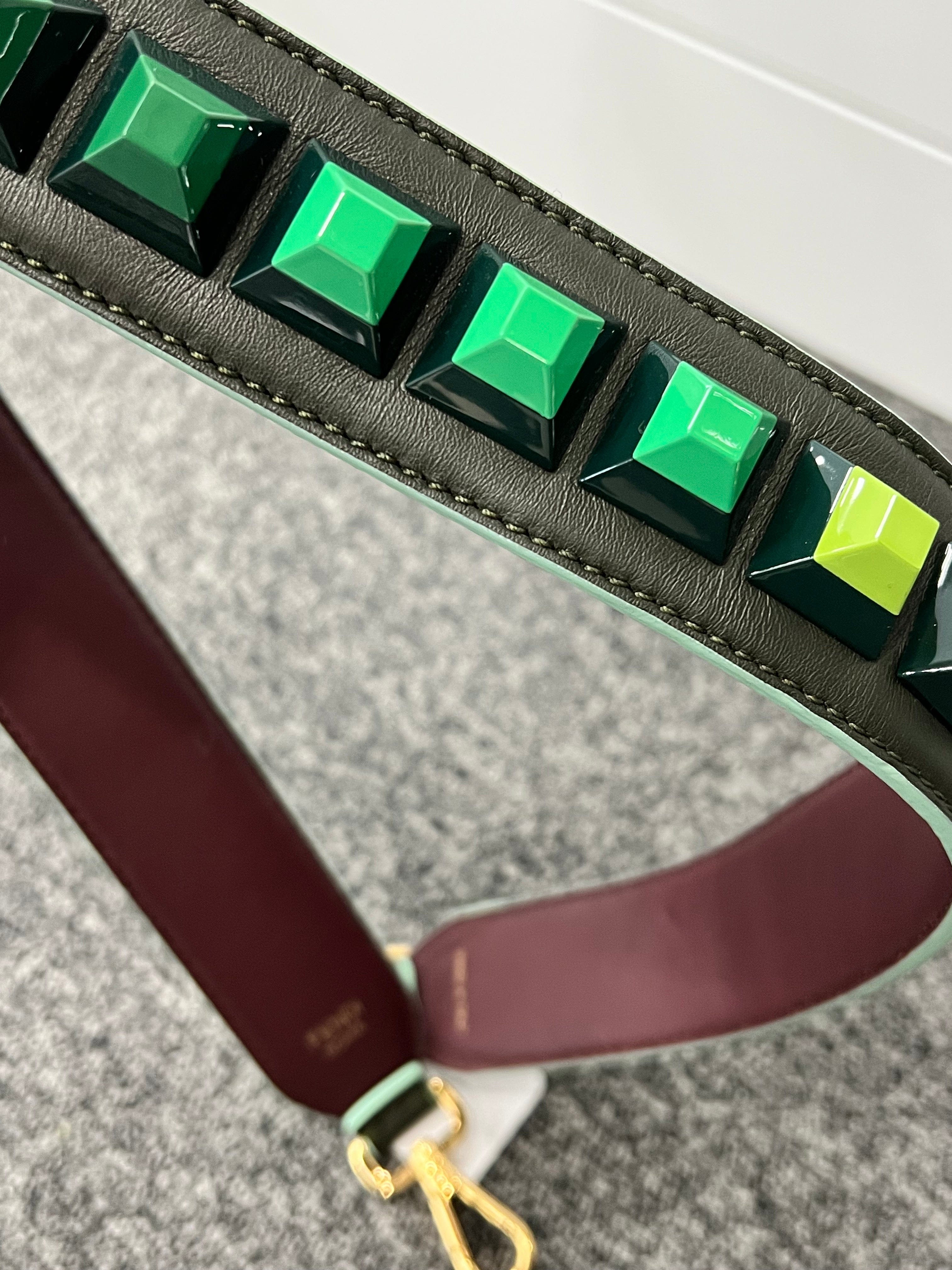 FENDI FENDI Strap Leather×Plastic Green B1201EM5LJ