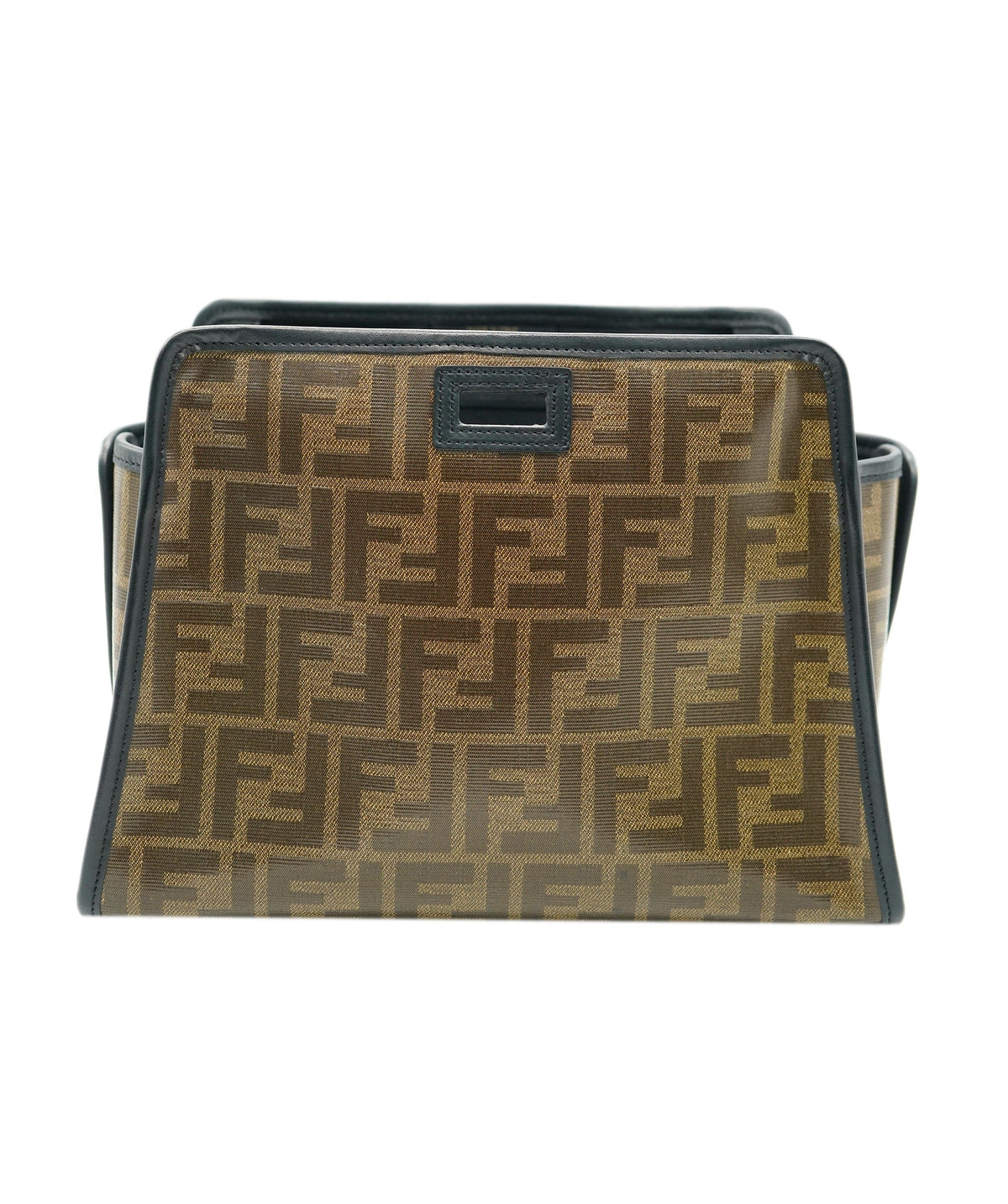 Fendi Fendi Brown Zucca Coated Canvas 1947 Peekaboo Defender Cover ALL0957