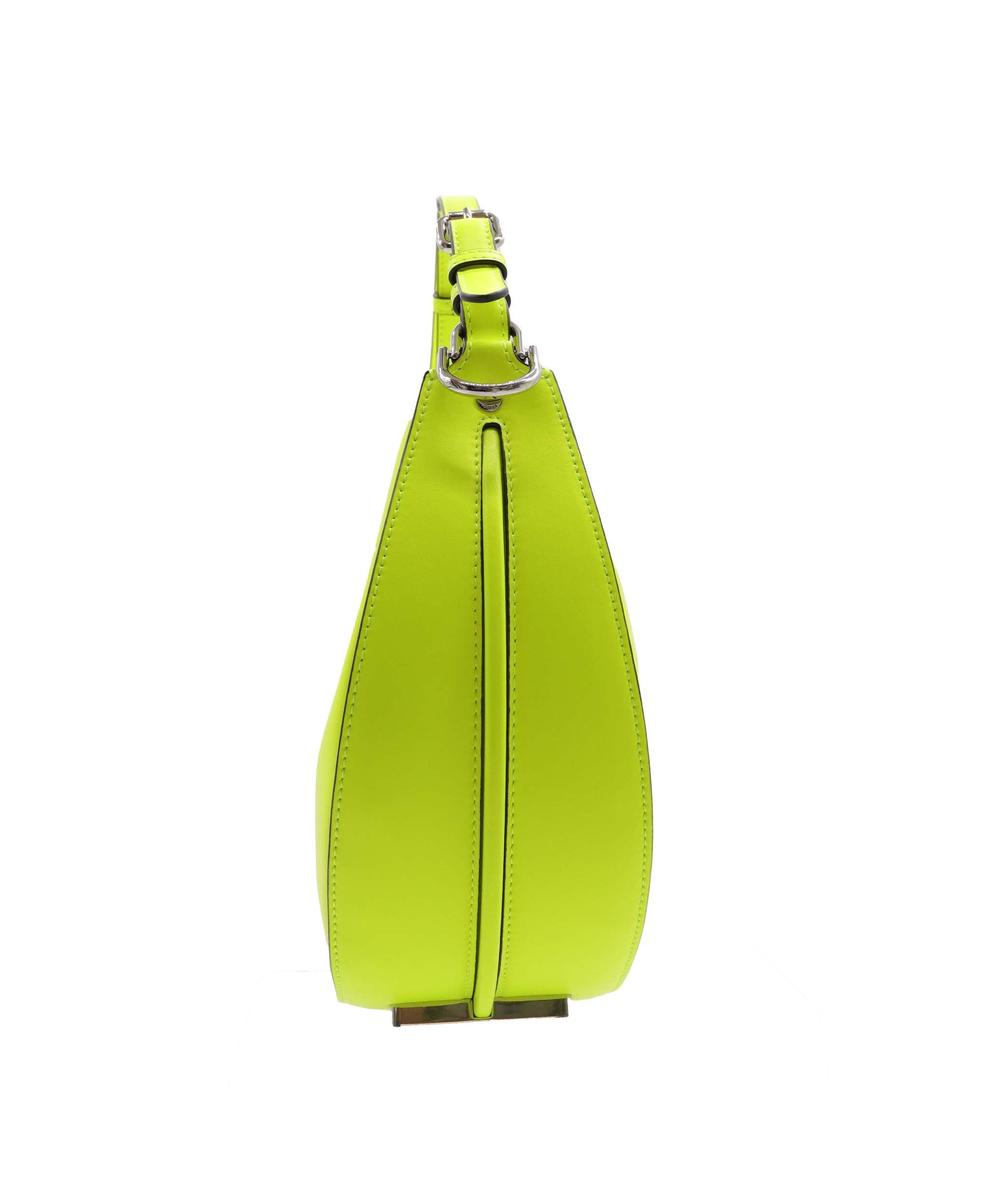 Fendi Fendi Fendigraphy Acid Yellow Hobo Style Bag Silver Hardware AGC2032