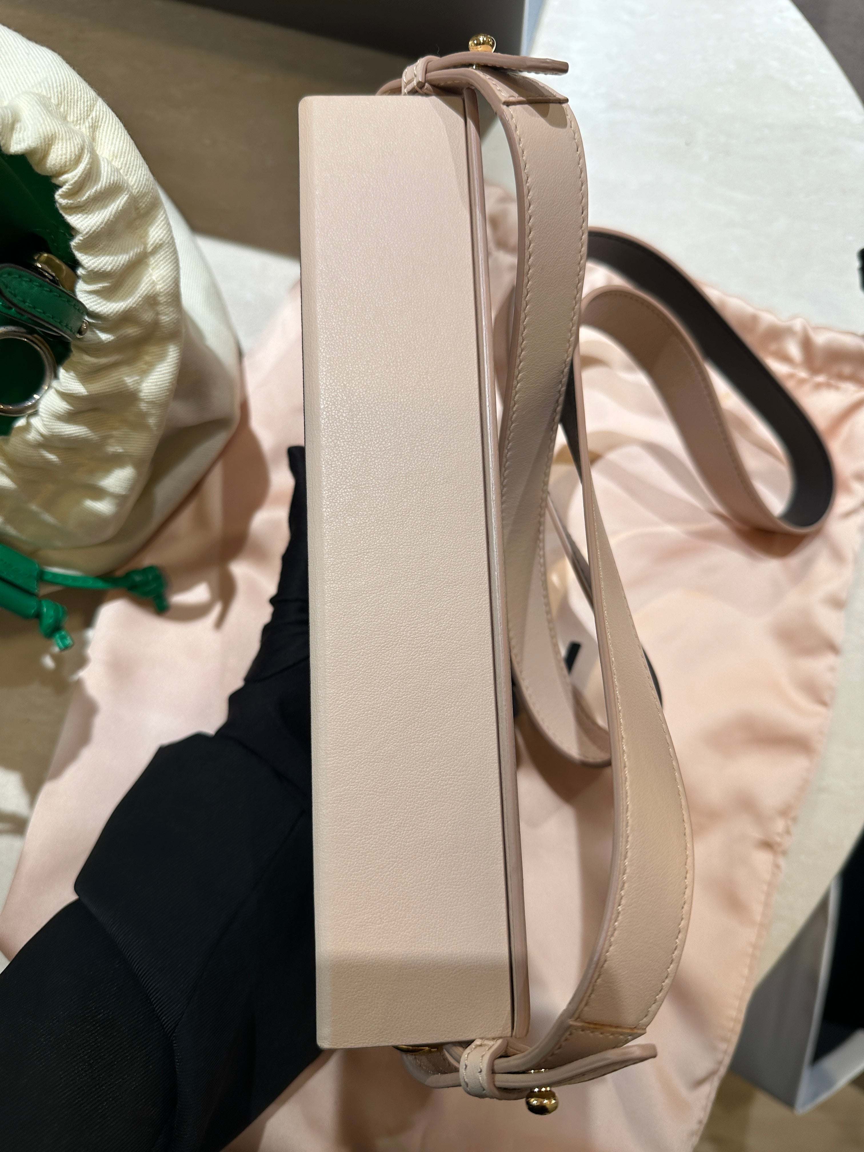 Fendi Fendi Horizontal Box Pink Crossbody Bag in Calfskin, Gold hardware C2511-008519LL