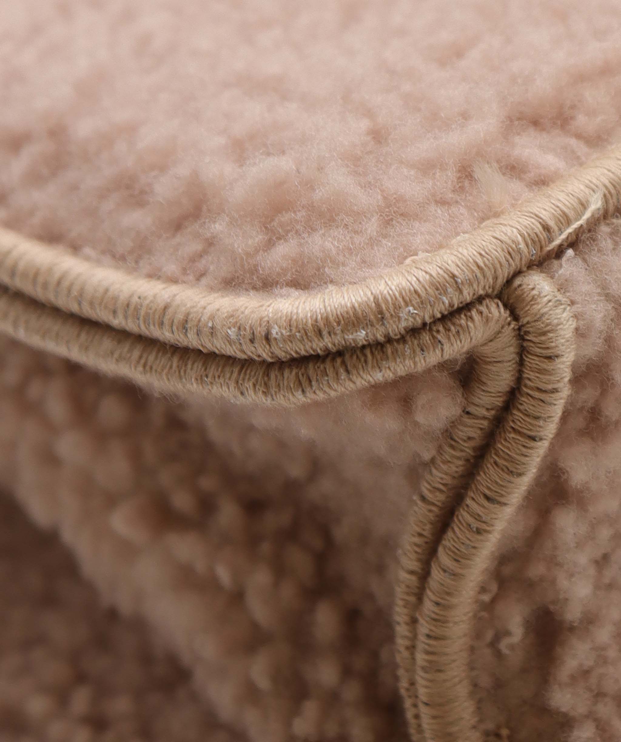 Fendi Fendi Nude Shearling Peekaboo Bag GHW AGC2033