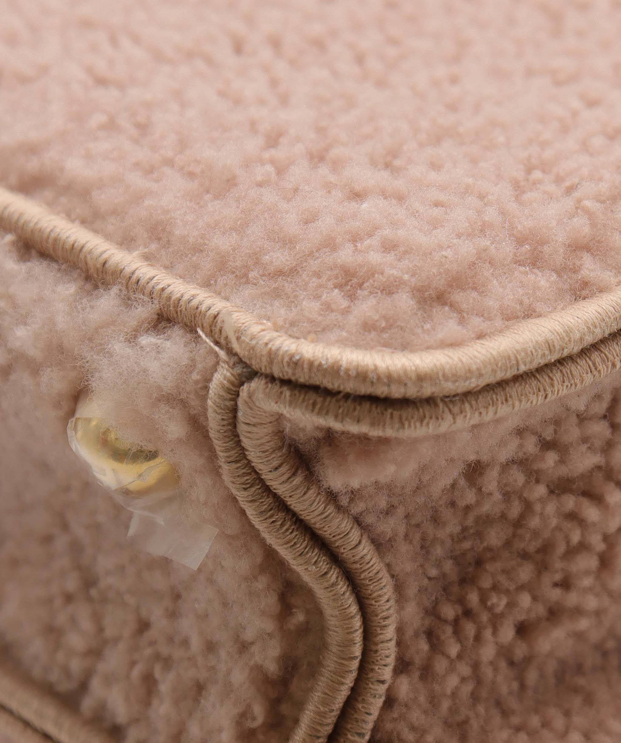 Fendi Fendi Nude Shearling Peekaboo Bag GHW AGC2033