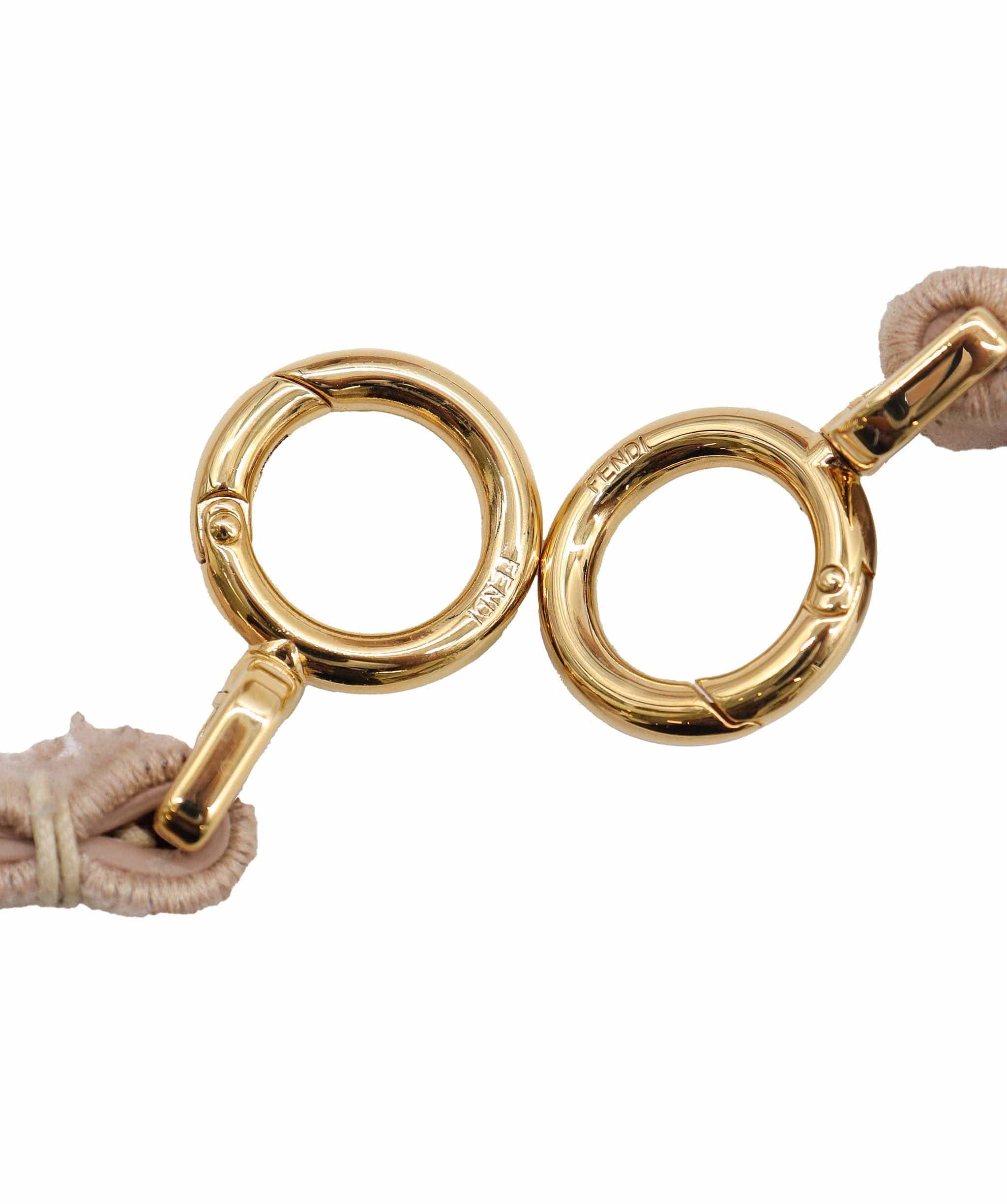 Fendi Fendi Nude Shearling Peekaboo Bag GHW AGC2033