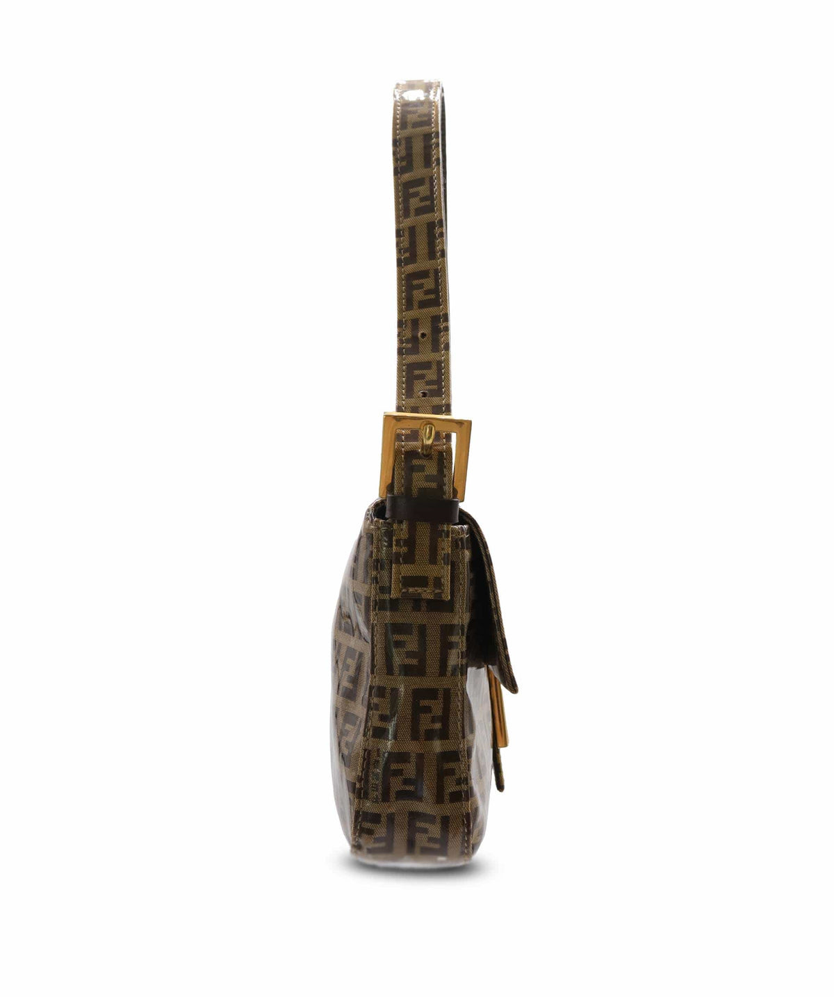 Fendi Fendi Zucchini Brown Patent VIntage Baguette DXBK0453