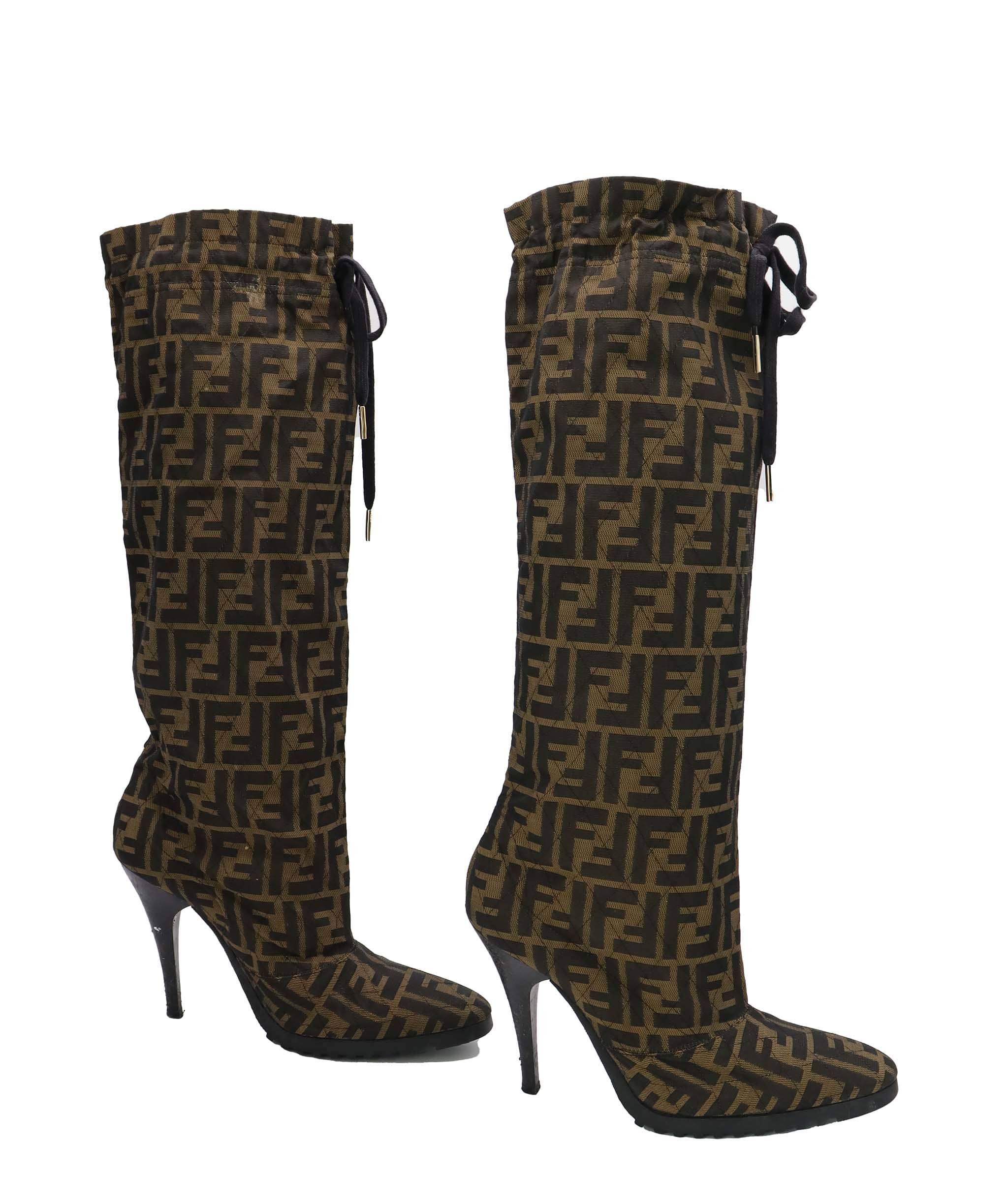 Fendi Fendi Zucca Logo Vintage Paper Bag Boots AGC3559
