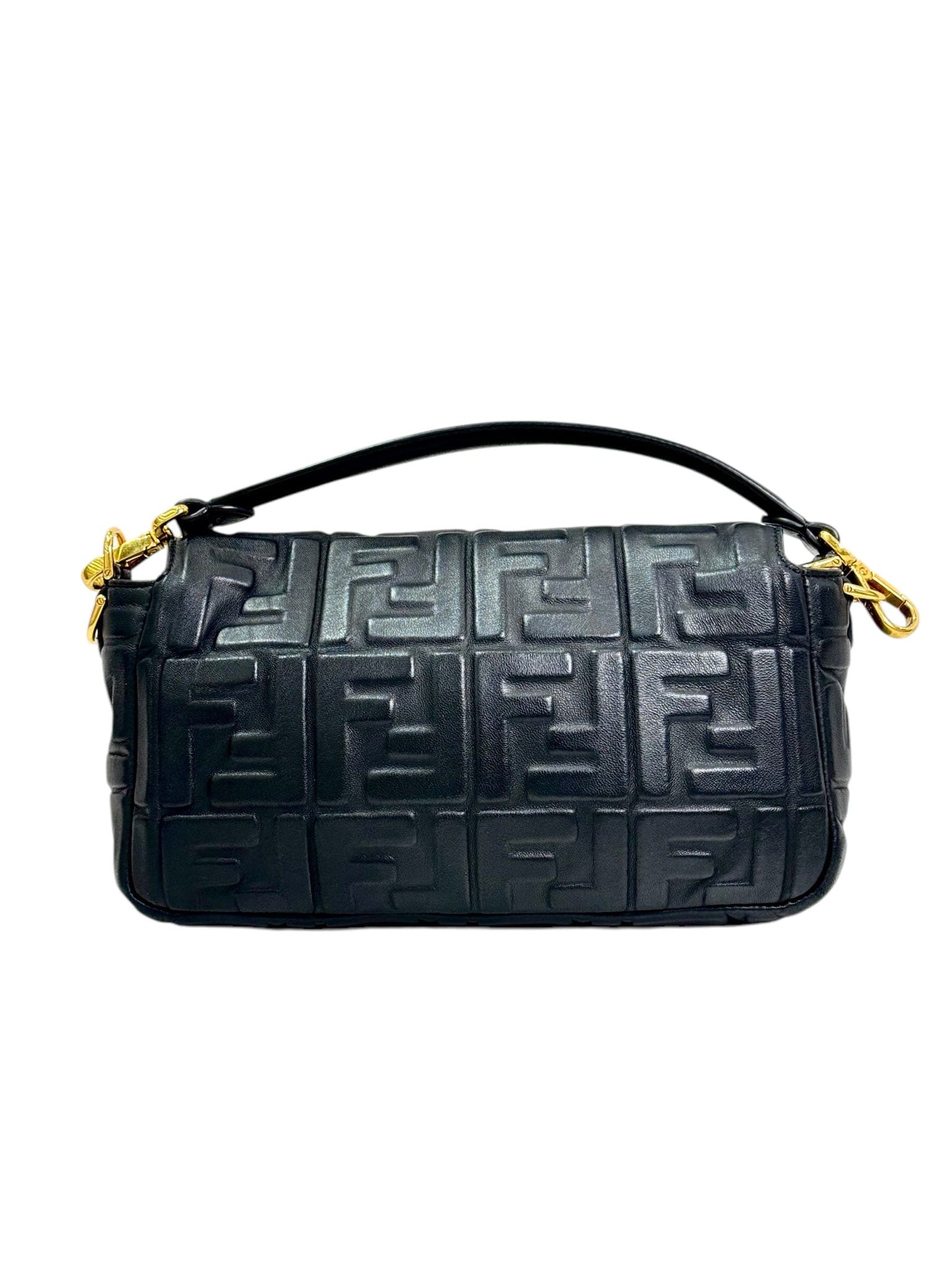 Fendi Fendi Baguette Classic Size Black Calfskin 06709692
